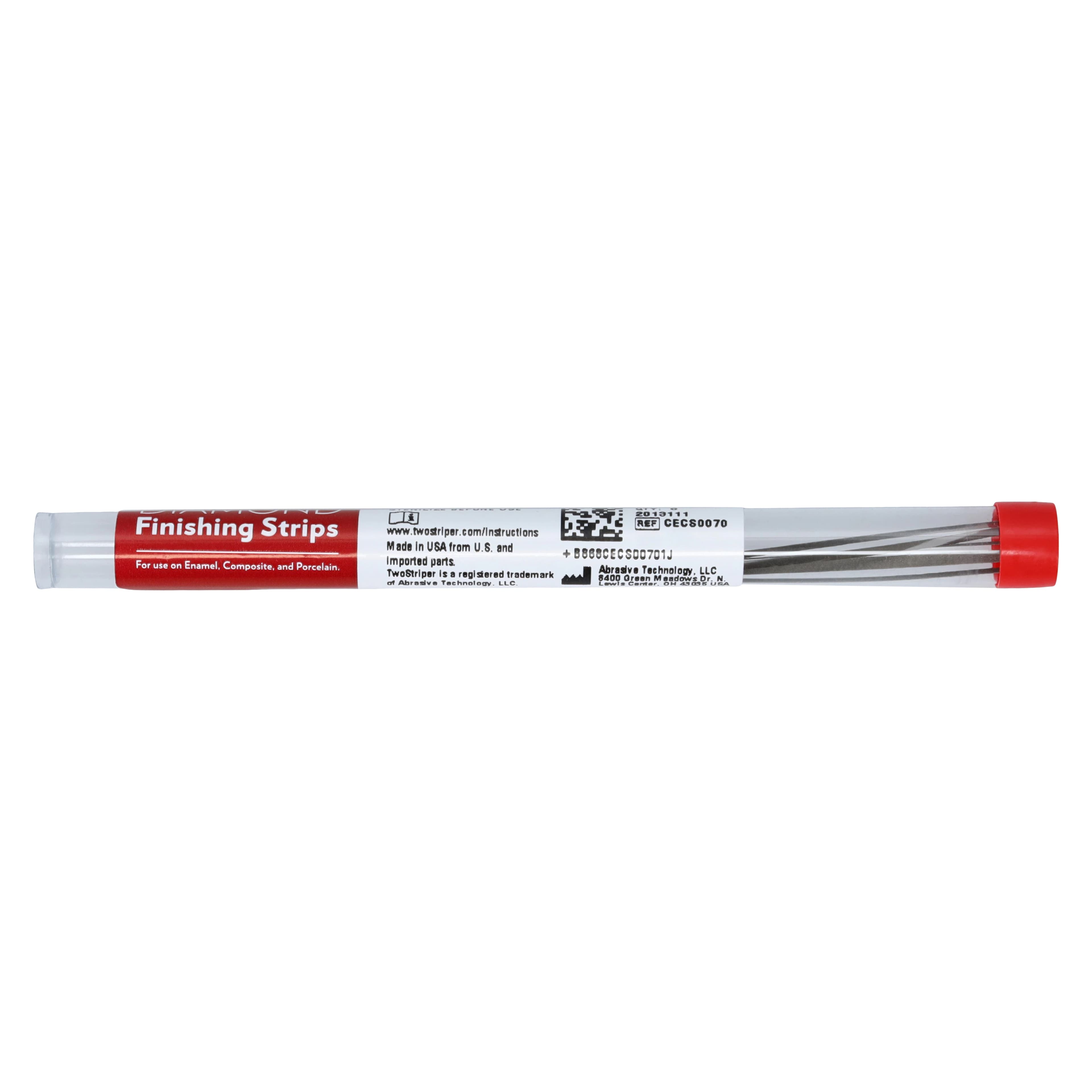 Two Striper Diamond Finishing Strip, 100F Red, Medium Grit (45 Micron), 2.5 mm Wide, 6/Pk, #2013111 thumbnail 5