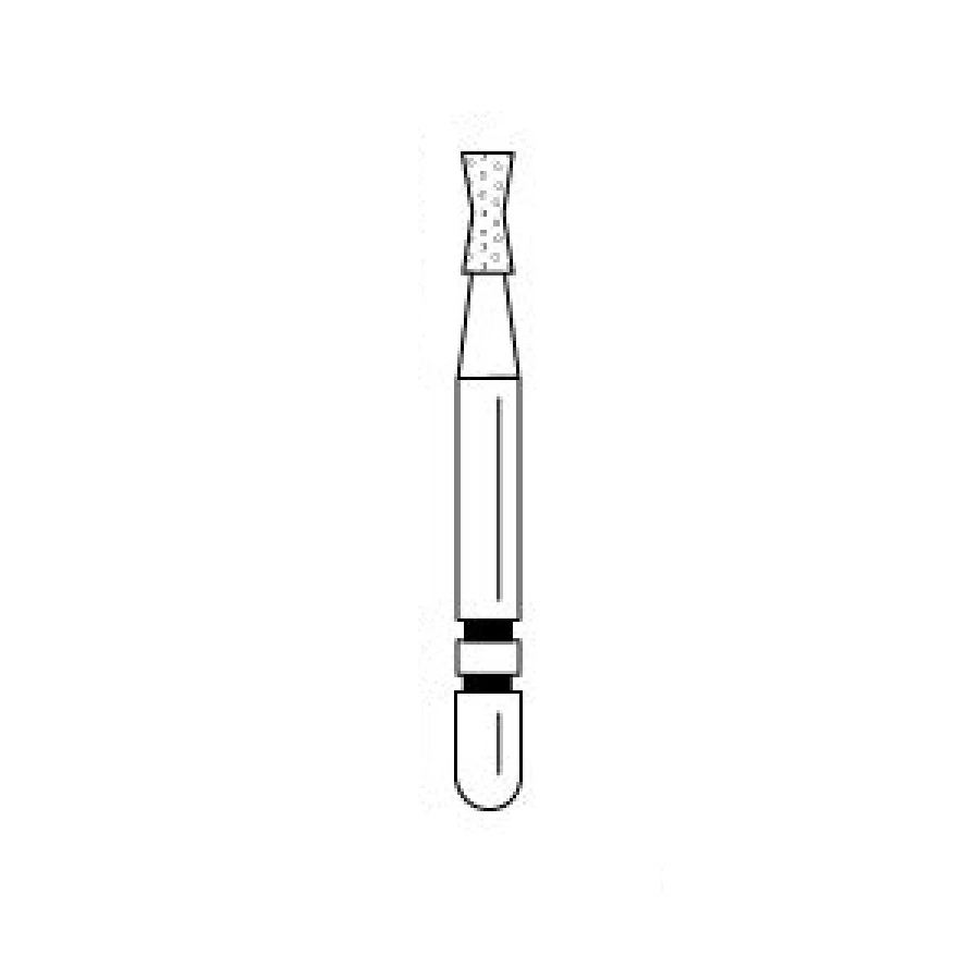 Two Striper Diamond Bur, FG, Amalgam Remover, Hourglass, #1250, Medium, Blue, 5/Pk, 2015599 - Two Striper Diamonds Fiction Grip Medium 1250 5Pk - Image 1