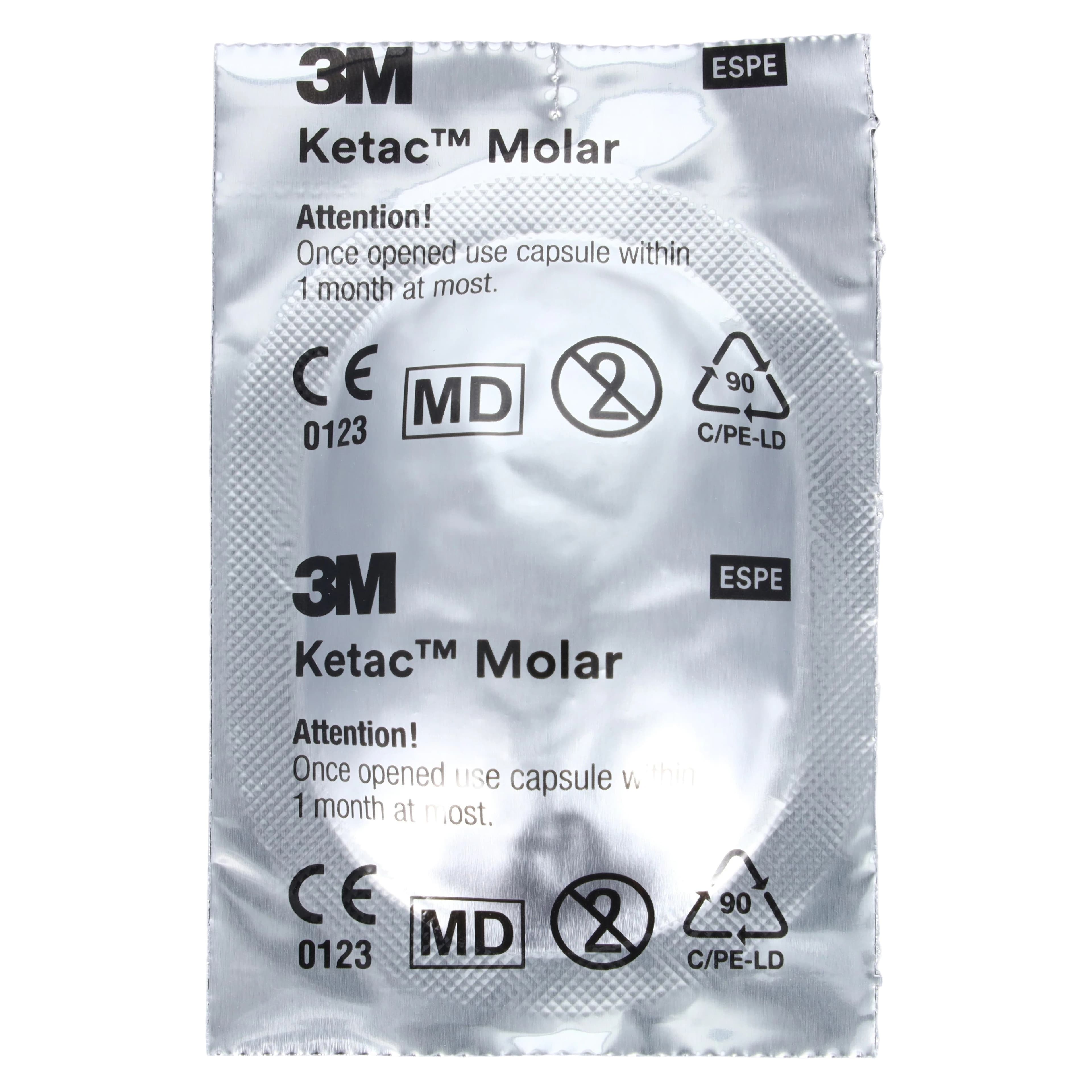 3M Ketac Molar Quick Aplicap Glass Ionomer Restorative, Shade A2, Refill, 50 Capsules, 56363 thumbnail 4