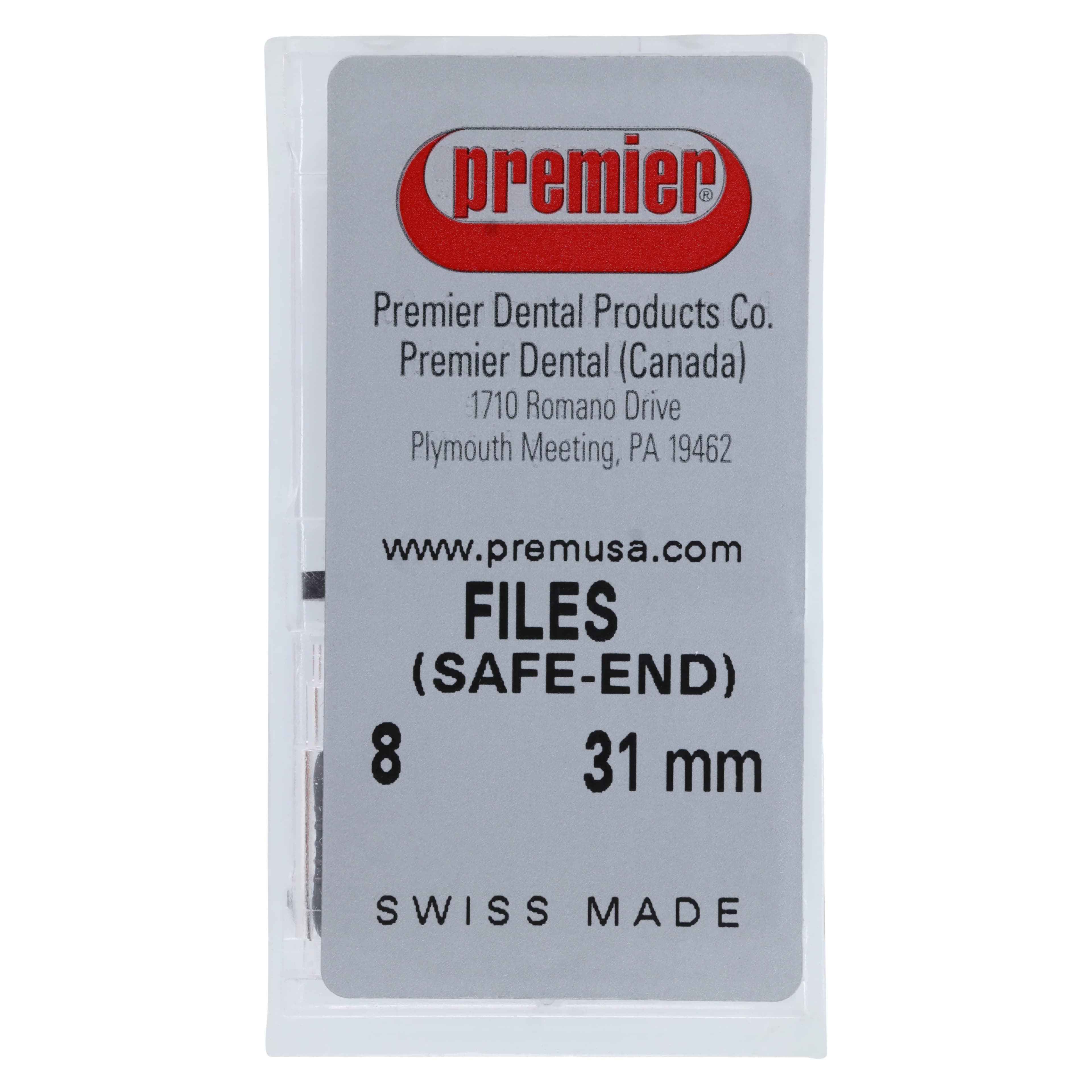 Premier K-Files #08 (Gray), 31mm, Stainless Steel, 6/Pk, 9053291 thumbnail 5