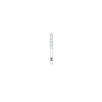 Two Striper TS2000 Diamond Bur, FG, Bevel-End Cylinder, #2016.10, Coarse, Green, 1.8 mm, 5/Pk, 2000170 - Two Striper&reg; TS2000&trade; Diamonds - 2016.1 - Image 1