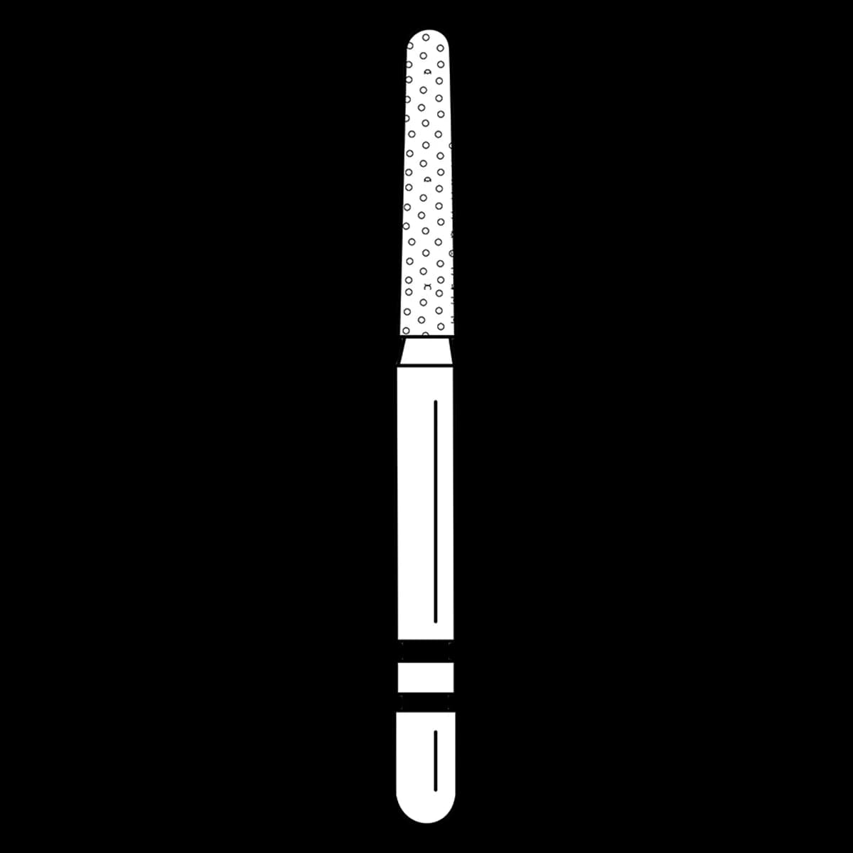 Two Striper ShortCut Diamond Bur, FGSS, Round-End Taper, #782.8 S, Coarse, Green, 1.5 mm, 5/Pk, 2015928 - Two Striper Diamond Burs, FGSS, Round-End Taper, 782.8 S, 1.5 mm, Coarse, Green, 5/Pk, 2015928 - Image 1