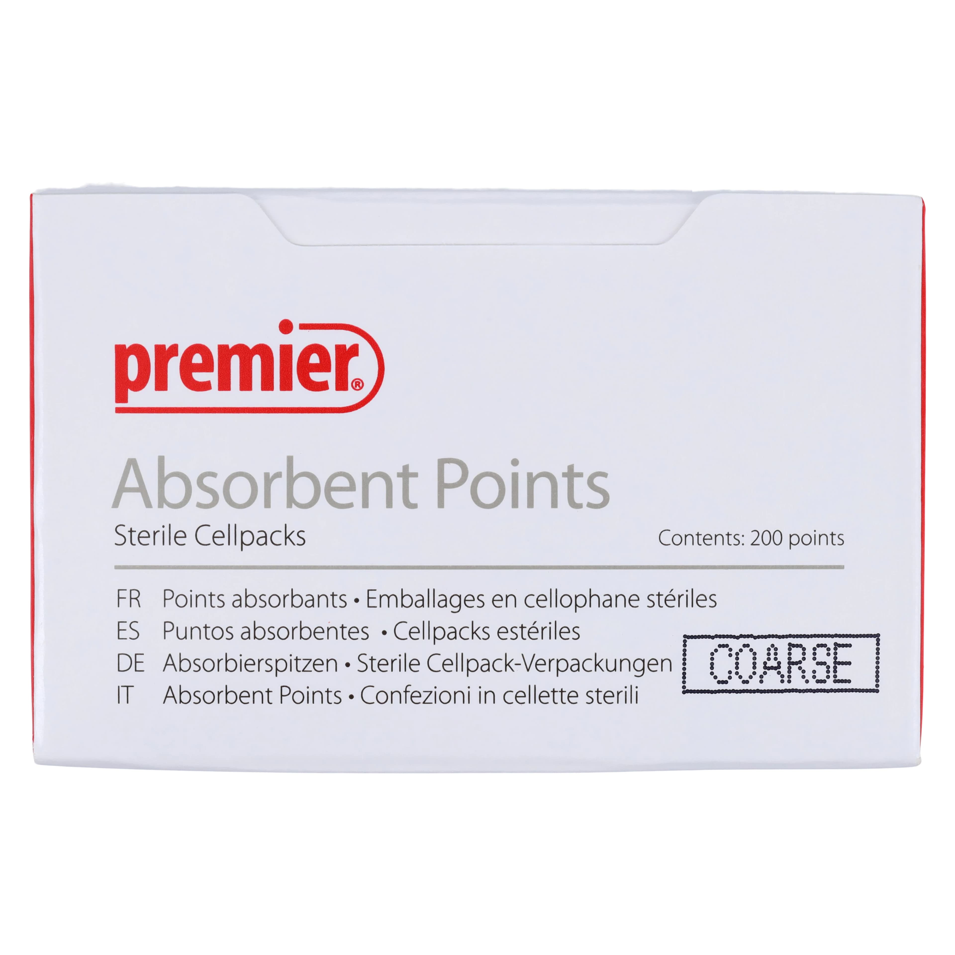 Premier Absorbent Paper Points, Sterile, Coarse (ISO Size C), White, 200/Box, 9055105 thumbnail 7