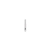 Two Striper® Diamond Bur, FG, Fine, Red Ring, Cylinder Flat End, #515.5F, 1.2 mm Diameter, 5.0 mm Length, 5/Pkg, 2015295 - Two Striper® Diamond Burs – FG, Fine, Red, Cylinder Flat End, 5/Pkg - # 515, 1.2 mm Diameter, 5.0 mm Length - Image 1