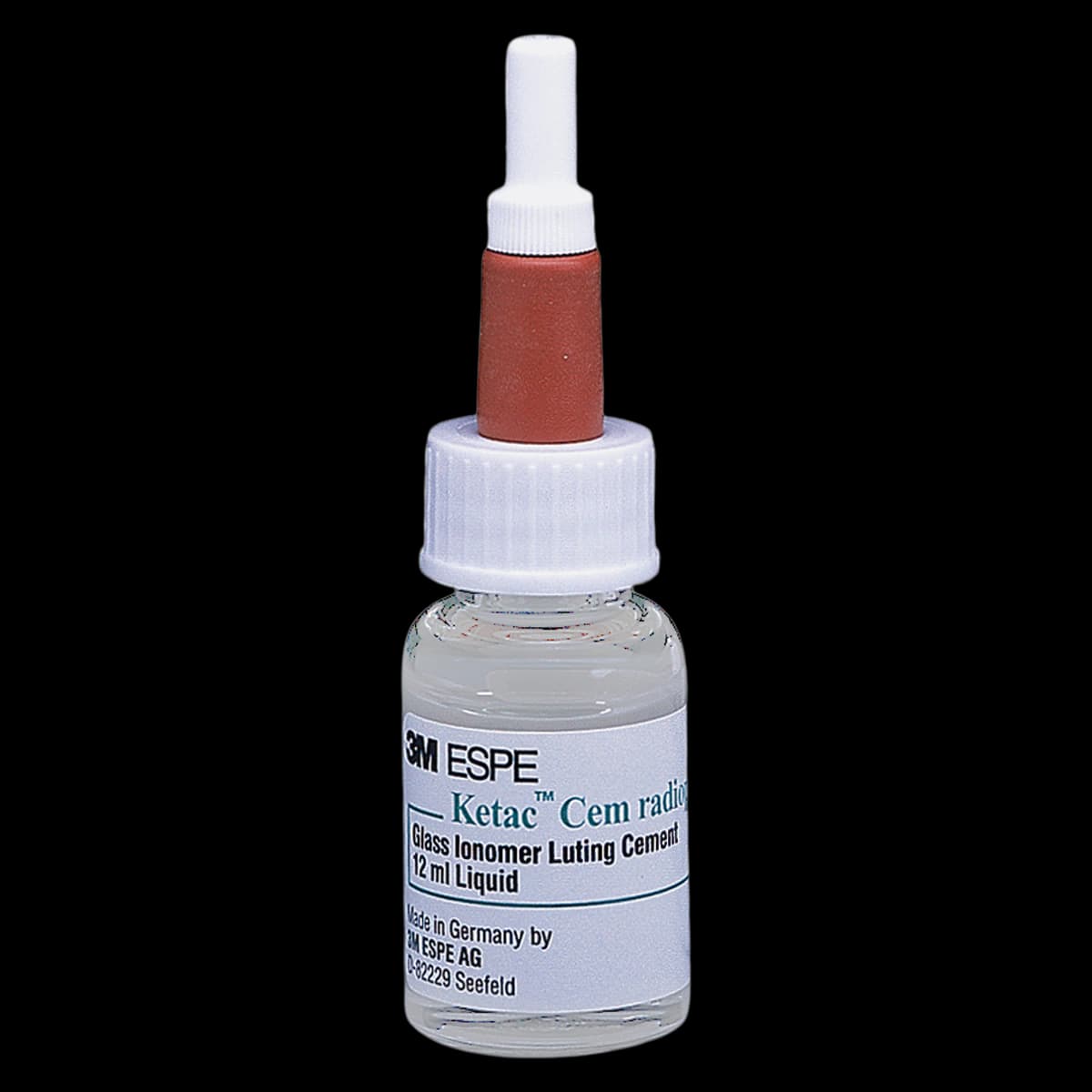 Ketac Cem Radiopaque Glass Ionomer Luting Cement, Liquid Refill, 12 ml Bottle, 1/Pk, 37221 thumbnail 2