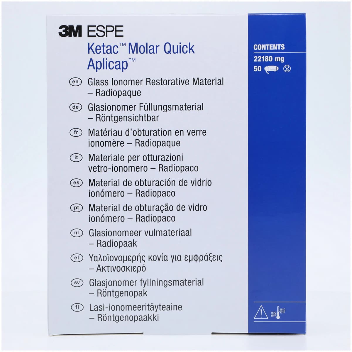 3M (Solventum) Ketac Molar Quick Aplicap Glass Ionomer Restorative, Shade A3, Refill, 50 Capsules, 56364 thumbnail 2