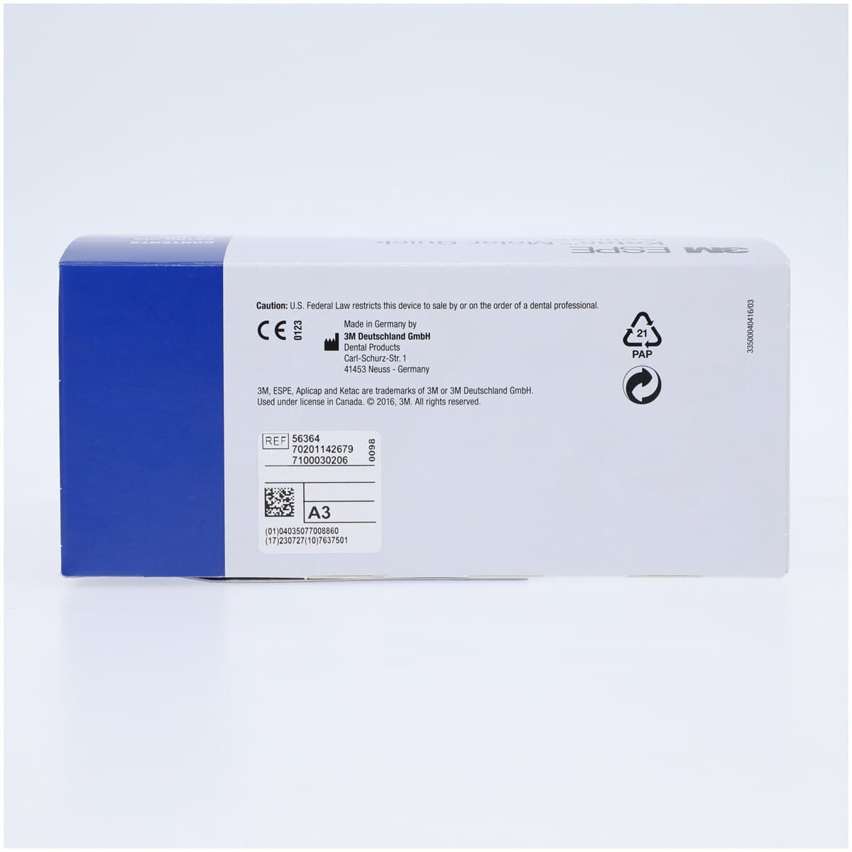 3M (Solventum) Ketac Molar Quick Aplicap Glass Ionomer Restorative, Shade A3, Refill, 50 Capsules, 56364 thumbnail 5