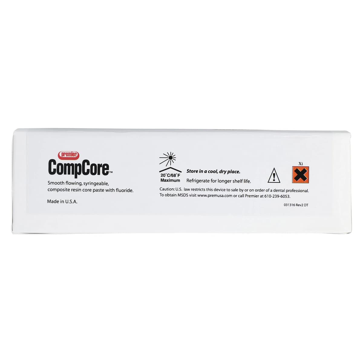 Premier CompCore Composite Core Build-Up Material, Natural Shade, Hand Mix Kit, 28 g (14 g Base + 14 g Catalyst), #3001405 thumbnail 7