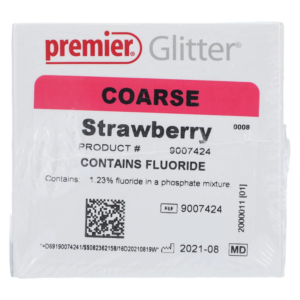 Glitter Prophy Paste, Coarse, Strawberry, with Fluoride, Unit Dose Cups, 200/Box, 9007424 thumbnail 4