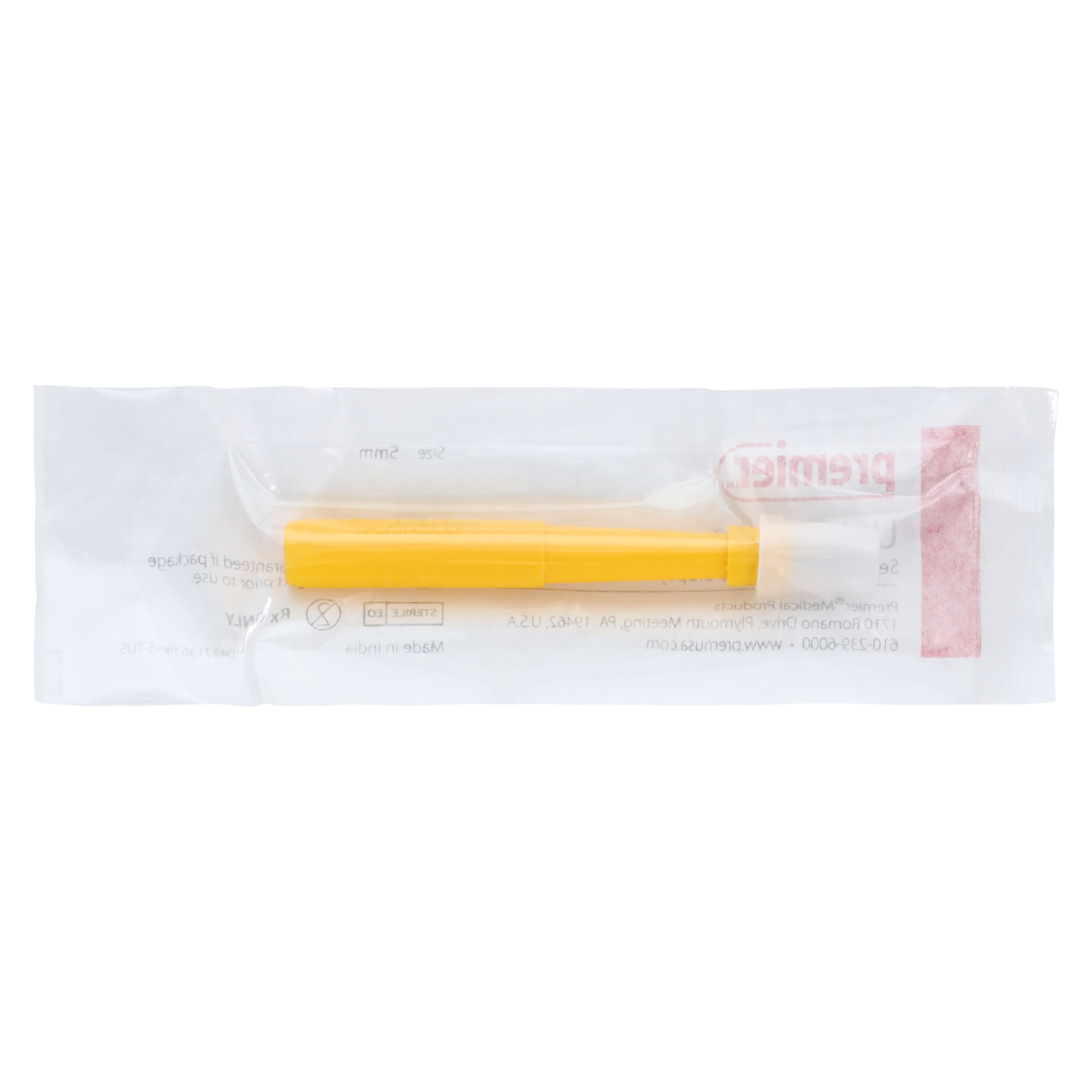 Uni-Punch Sterile Disposable Biopsy Punch, 5mm, 25/Box, 9033505 thumbnail 2