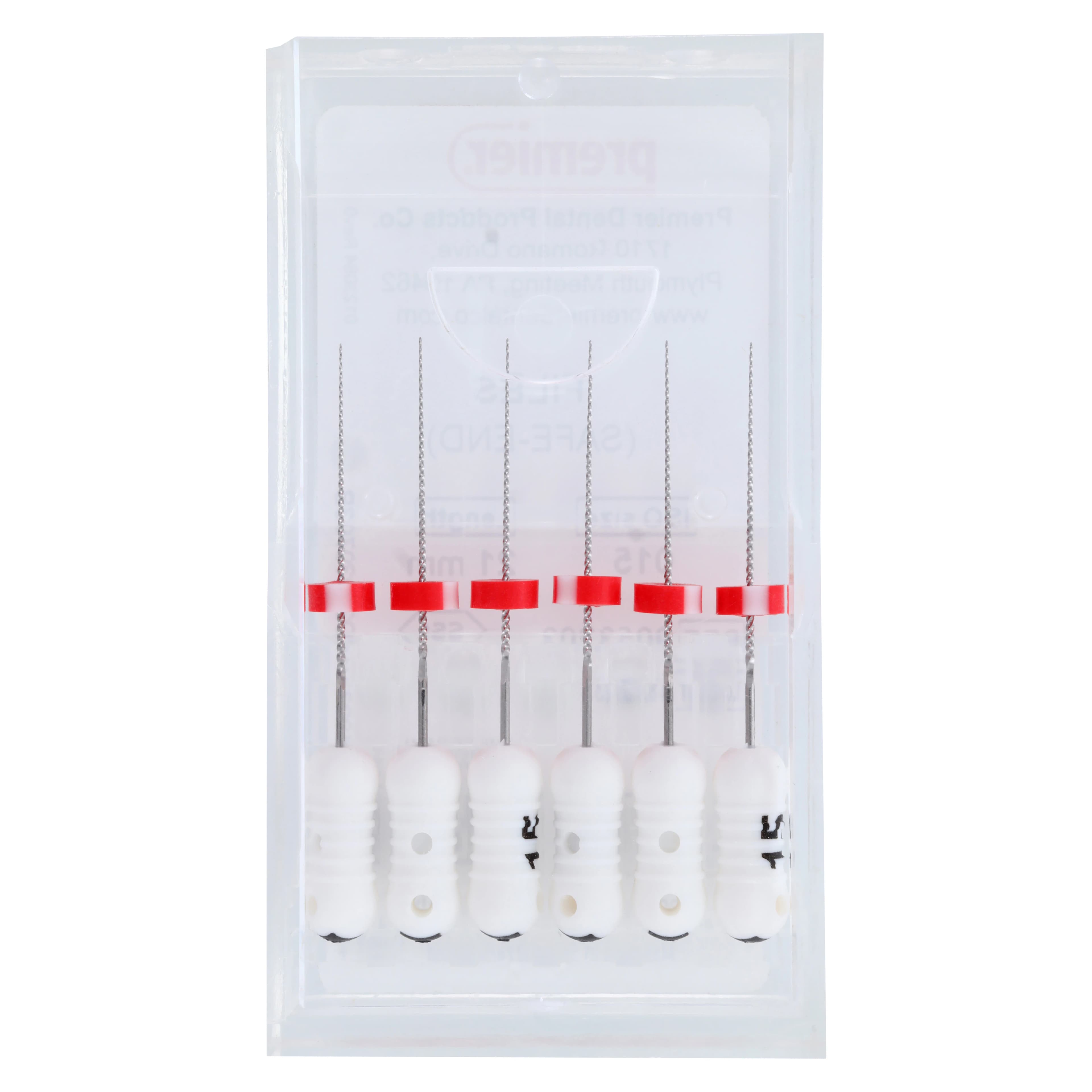 Premier K-File, Stainless Steel, 21mm, ISO Size #15, White, 6/Pk, 9053203 thumbnail 6
