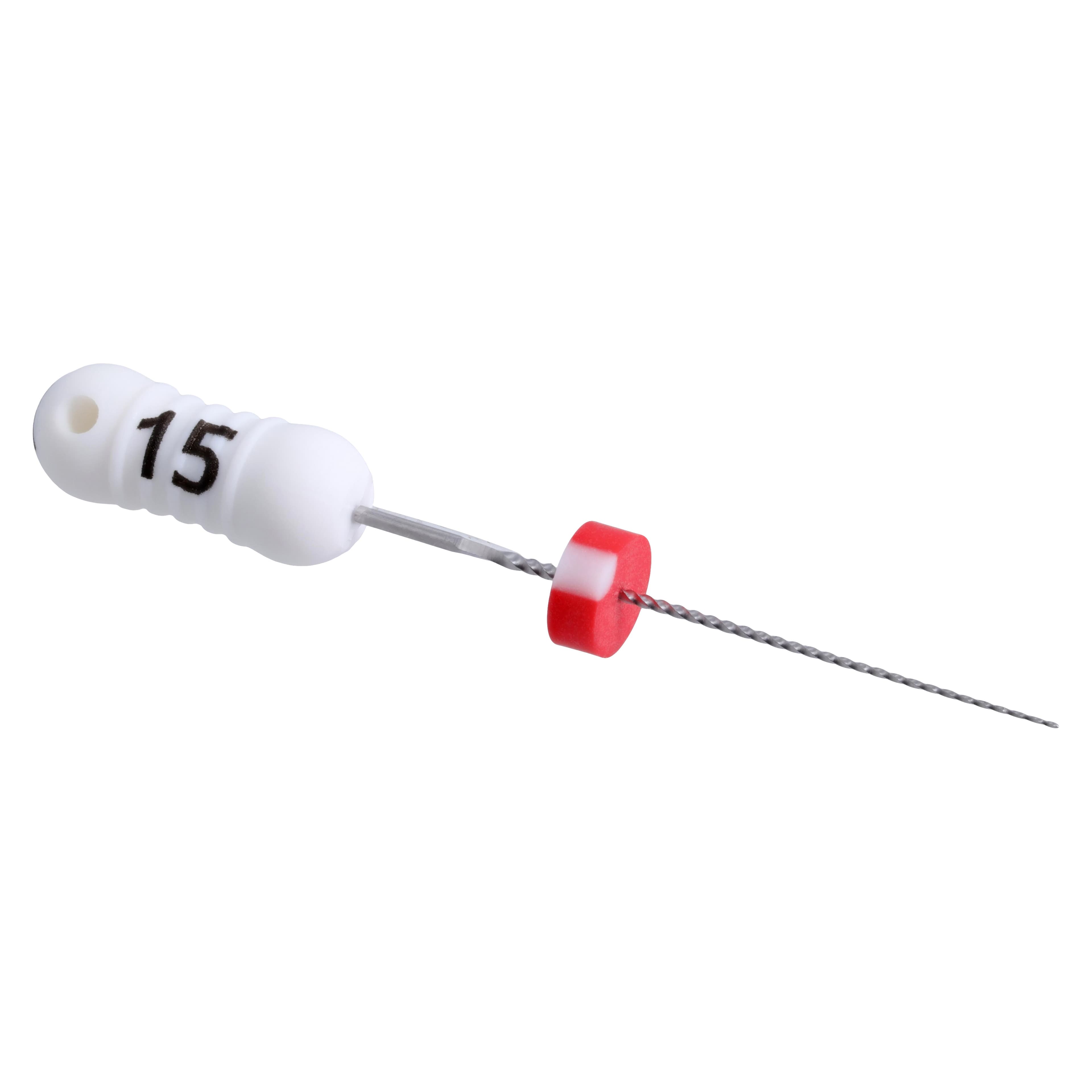 Premier K-File, Stainless Steel, 21mm, ISO Size #15, White, 6/Pk, 9053203 thumbnail 3