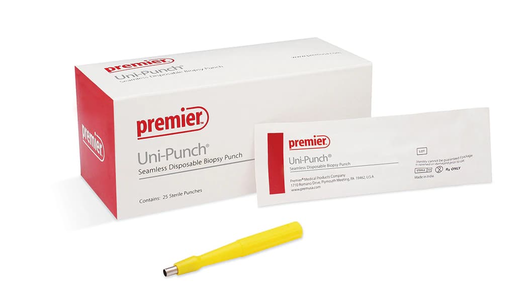 Premier Uni-Punch Seamless Disposable Biopsy Punch, 8mm, Sterile, 25/Box, 9033508 thumbnail 2