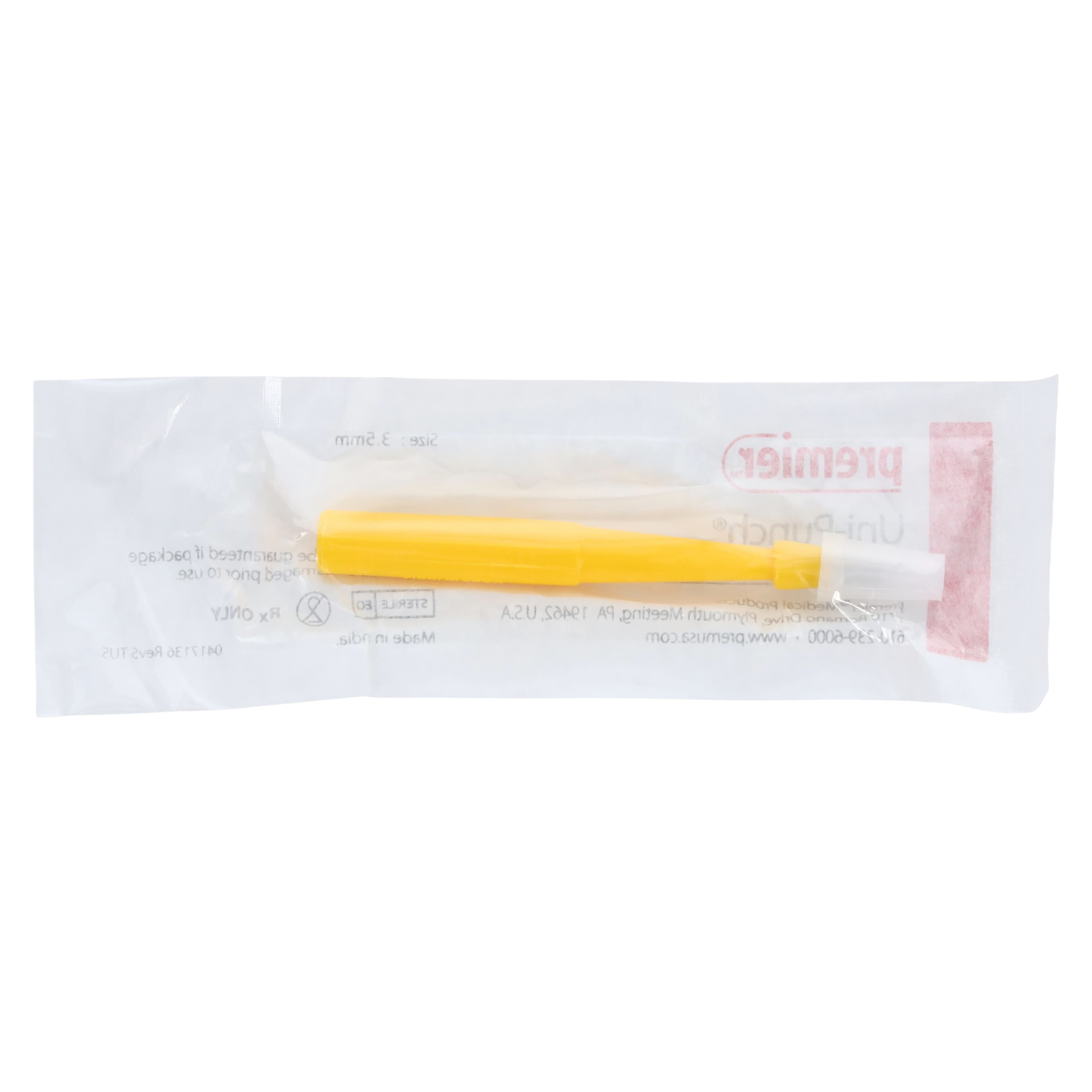 Uni-Punch® Seamless Disposable Biopsy Punch, Assorted Sizes (2mm, 3mm, 3.5mm, 4mm, 5mm), Sterile, 25/Box, 9033525 thumbnail 8