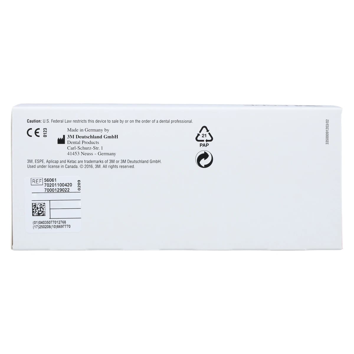 3M (Solventum) Ketac-Cem Aplicap Glass Ionomer Luting Cement Capsule Refill, 50/Bx, #56061 thumbnail 6