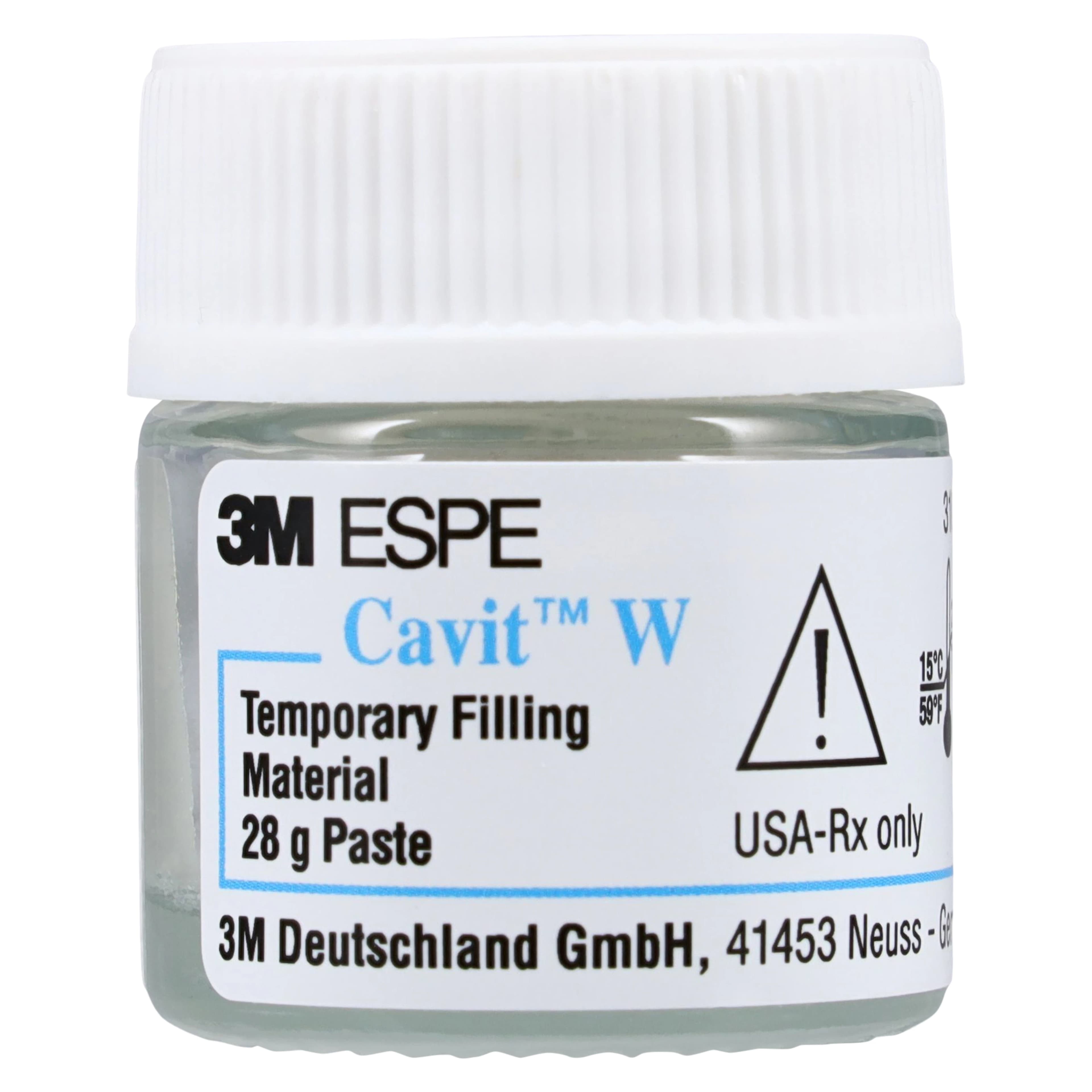 Cavit-W Temporary Filling Material, Medium Set, White, 28 g Jar, 1/Pk, 44130 thumbnail 3