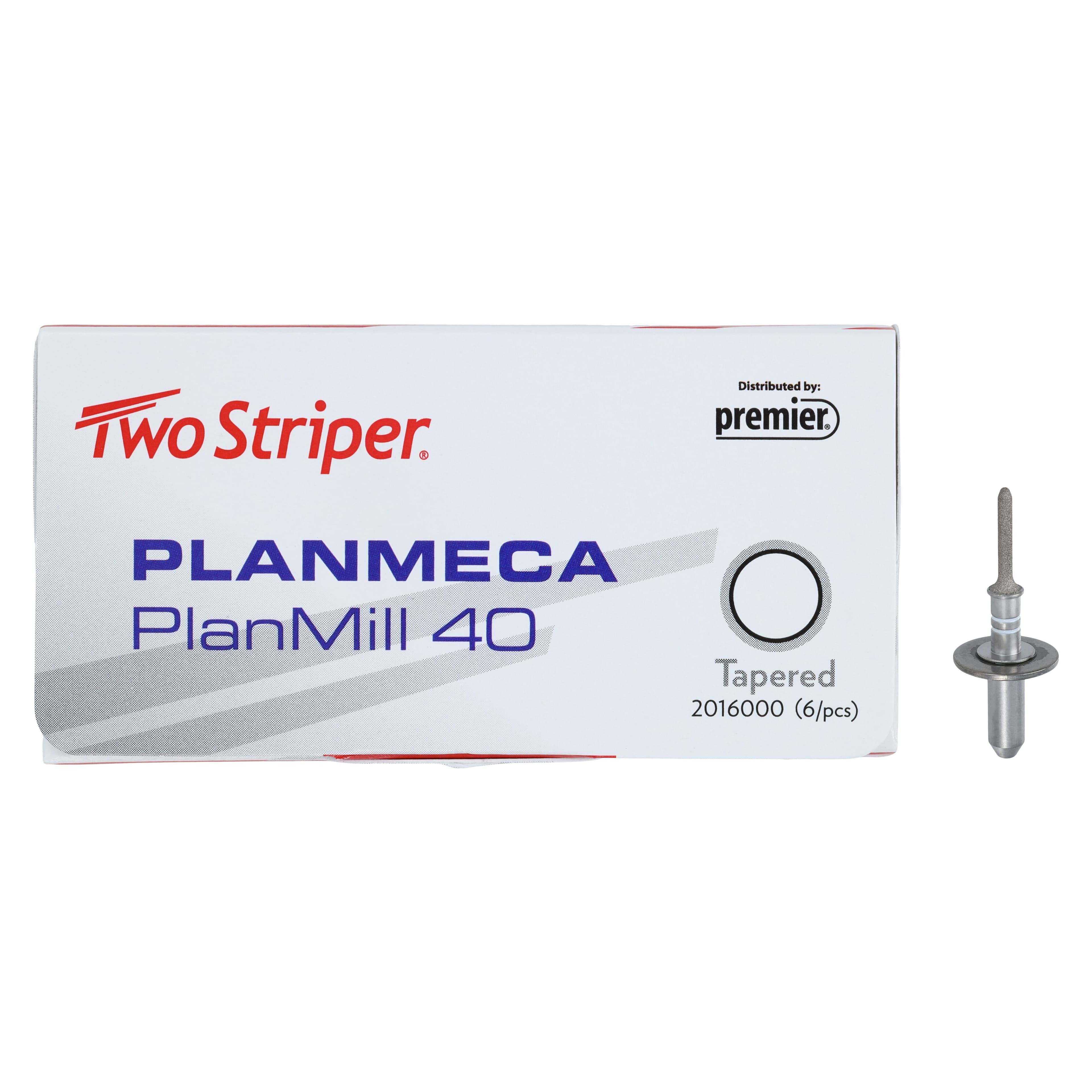 Two Striper PlanMill 40 Diamond Milling Burs, Tapered, 6/Pkg thumbnail 3