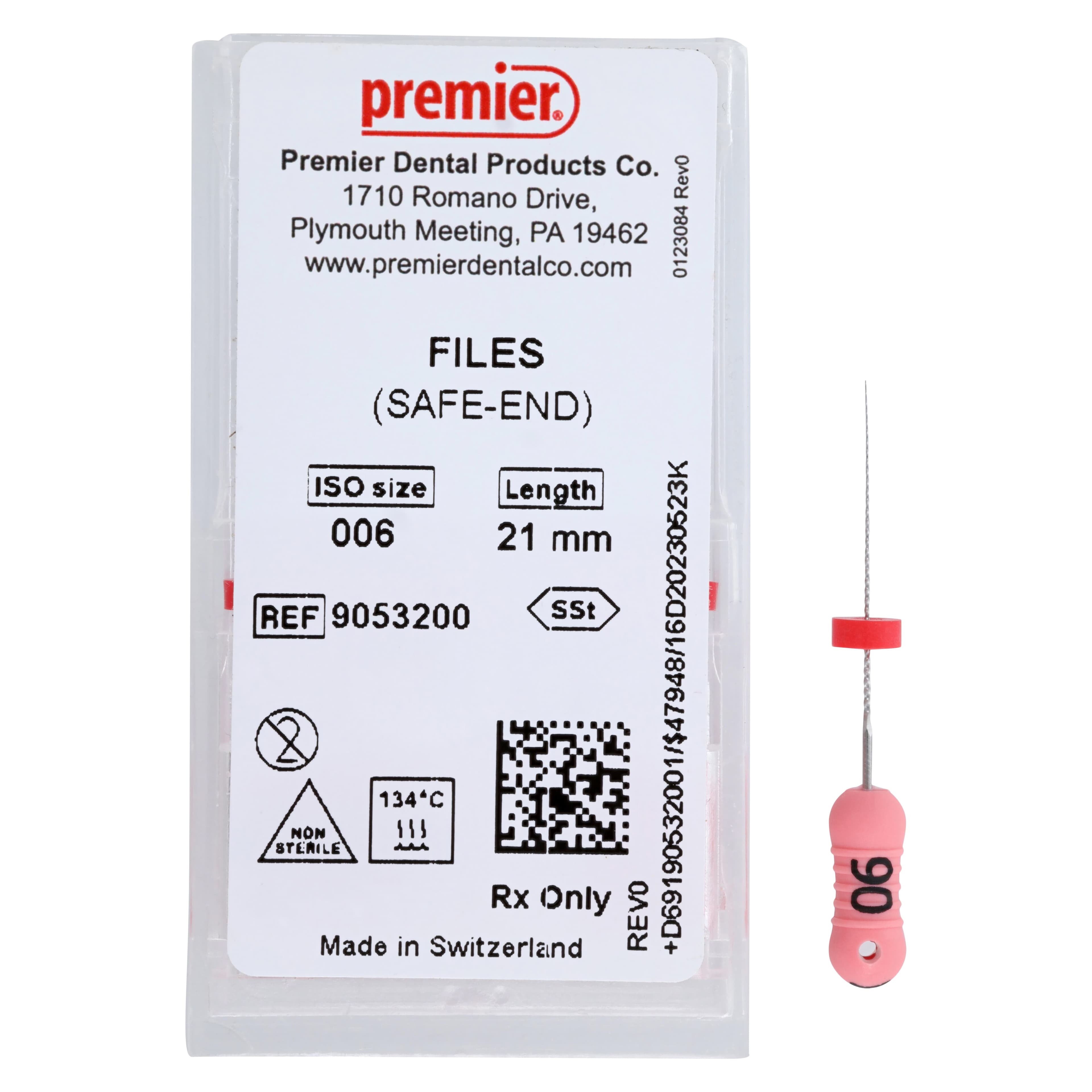 Premier K-Files, Stainless Steel, 21 mm, Size #06, Pink, 6/Pk, 9053200 thumbnail 5