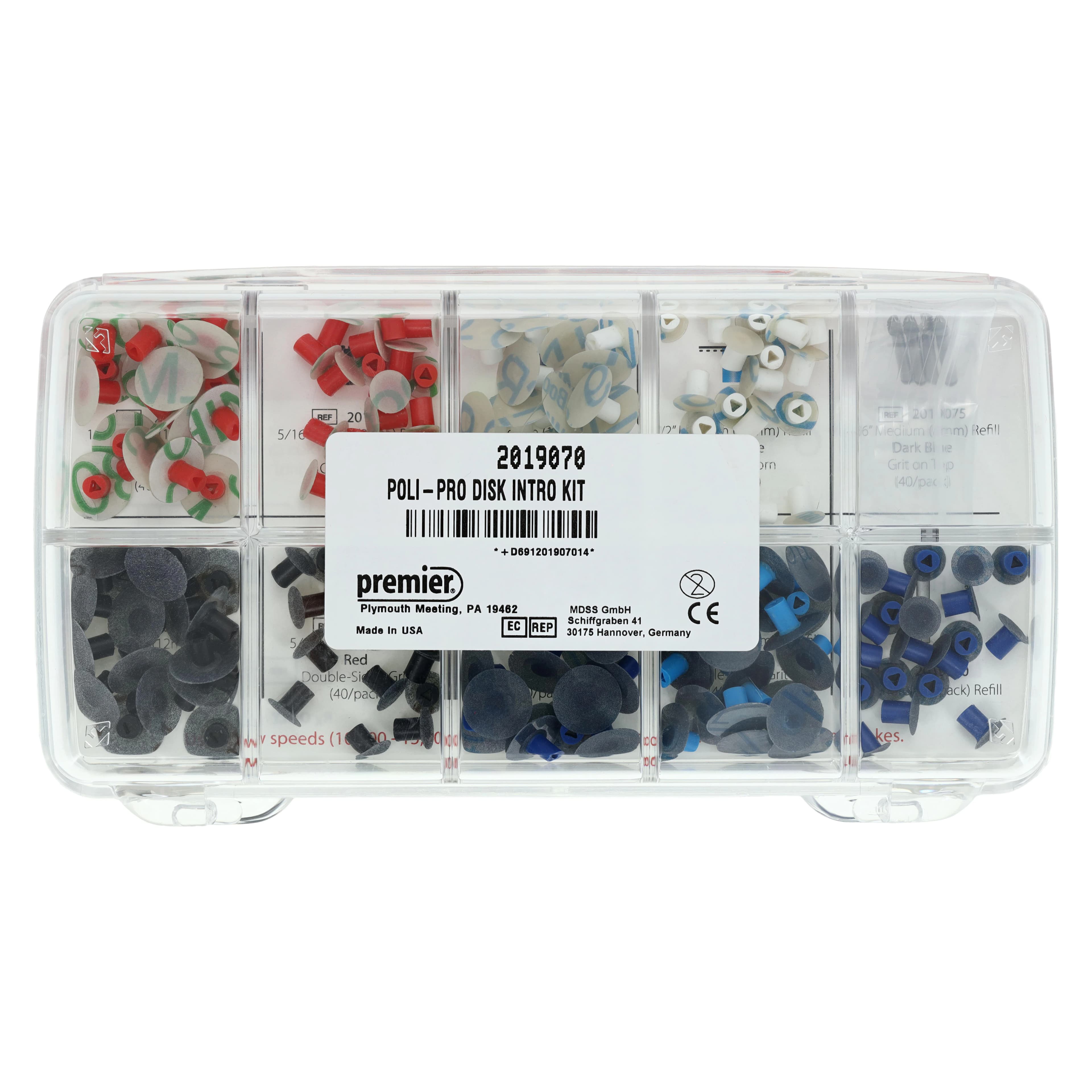 Poli-Pro Disc Composite Polishing System, Intro Kit, 180 Disks & 4 Mandrels, 1/Pk, 2019070 thumbnail 4