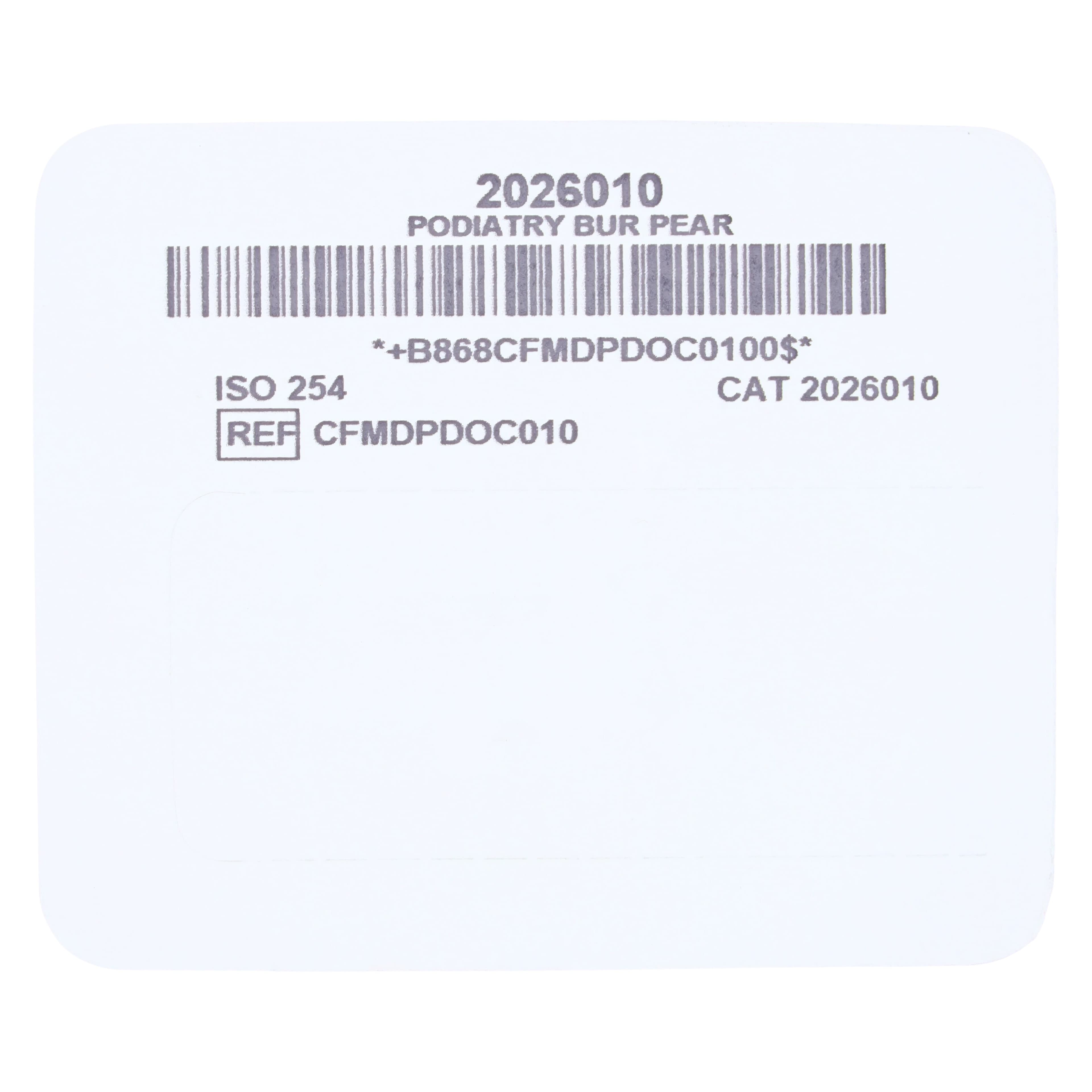 Diamond Bur Pear D-12, Reusable, Each thumbnail 2