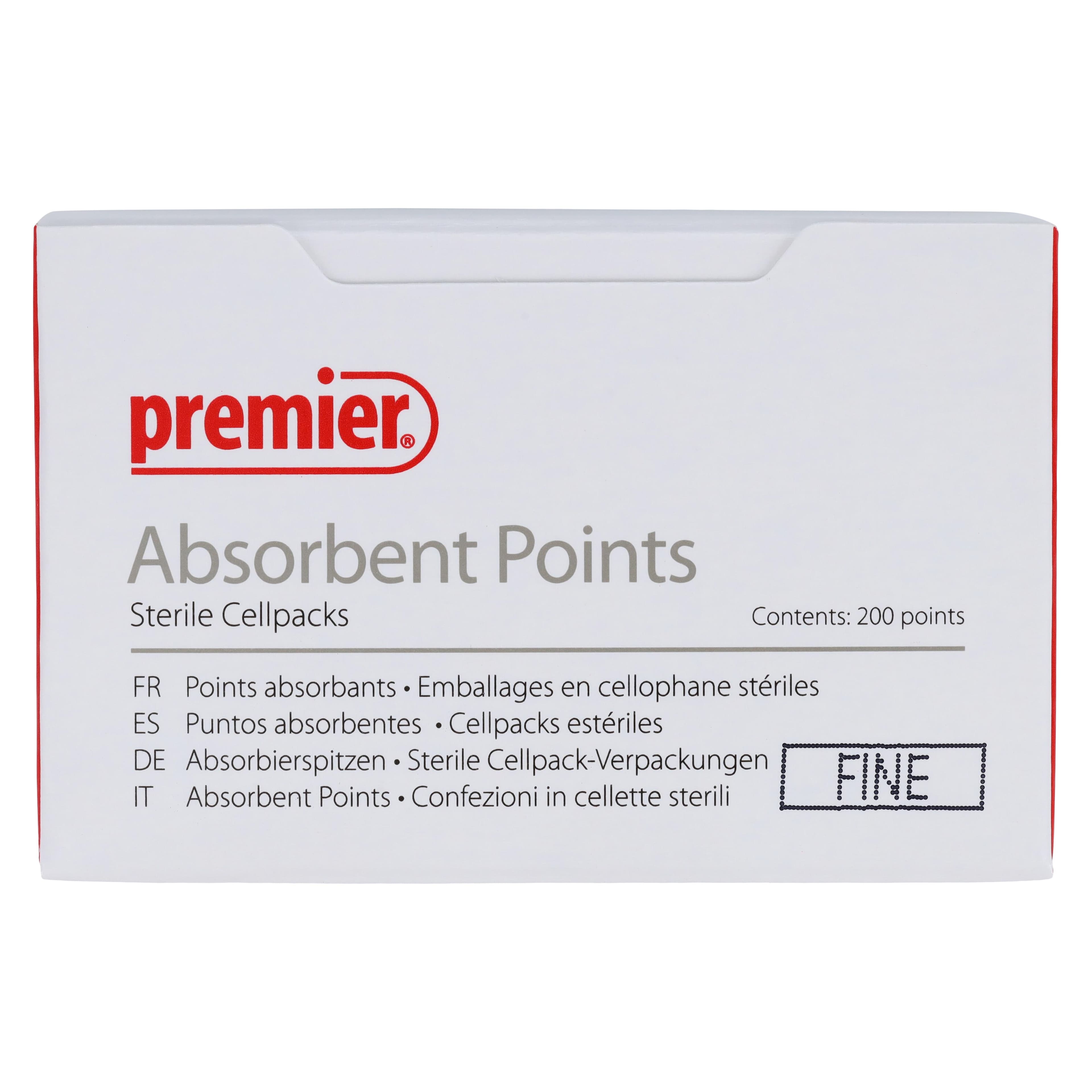 Premier Absorbent Paper Points, Sterile, Fine (ISO Size F), 200/Pack, 9055103 thumbnail 7