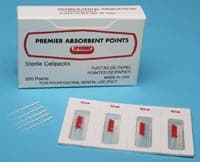 Premier Absorbent Paper Points, Sterile, Fine (ISO Size F), 200/Pack, 9055103 thumbnail 2