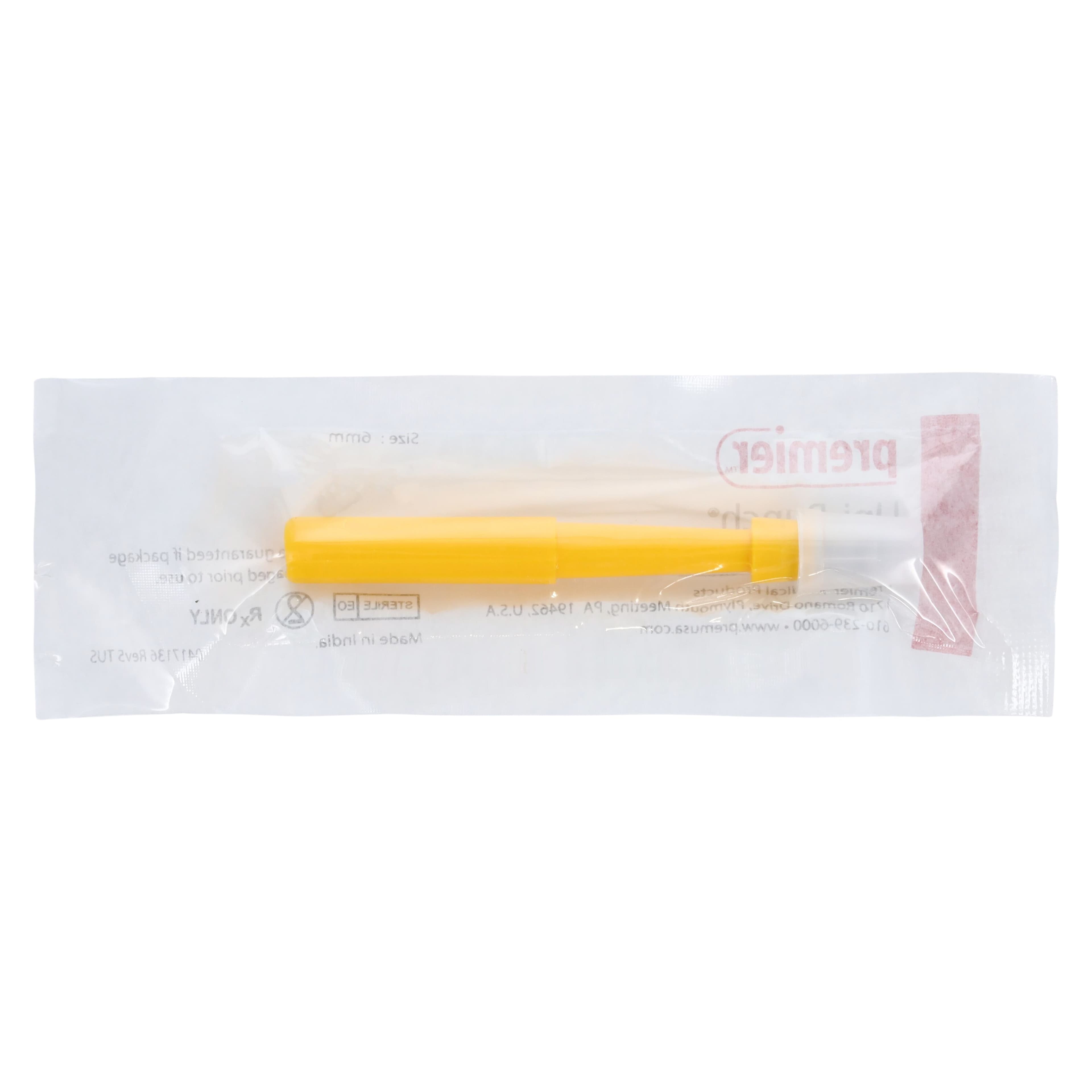 Premier Uni-Punch® Seamless Disposable Biopsy Punch, 6mm, Sterile, Box of 50, 9033516 thumbnail 2