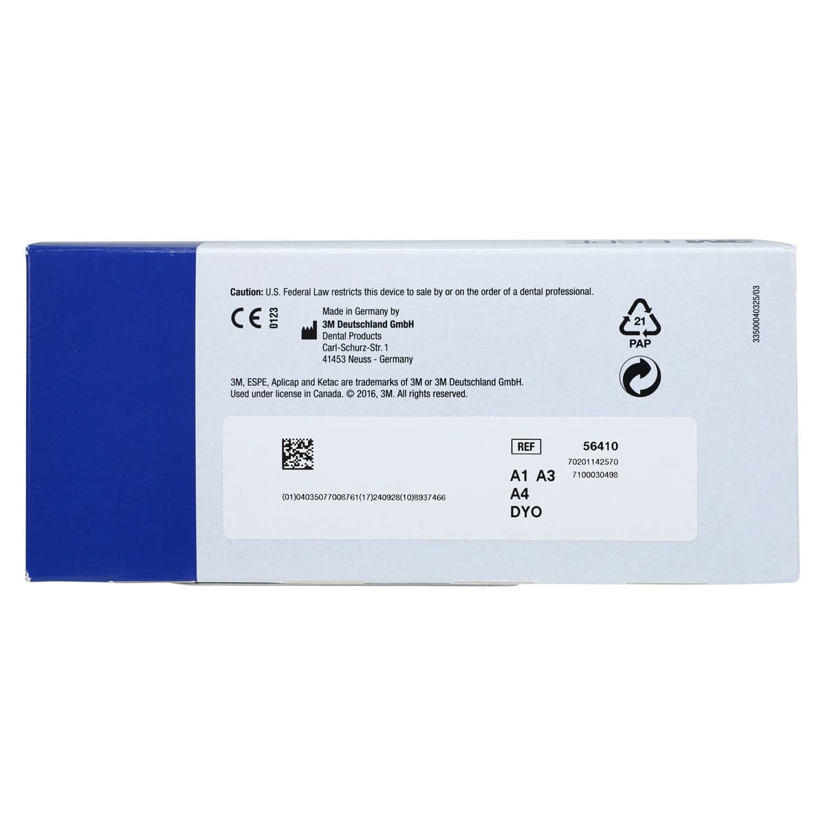 3M Ketac Molar Aplicap Glass Ionomer Restorative, Assorted Shades, Refill, 50/Box, #56410 thumbnail 6