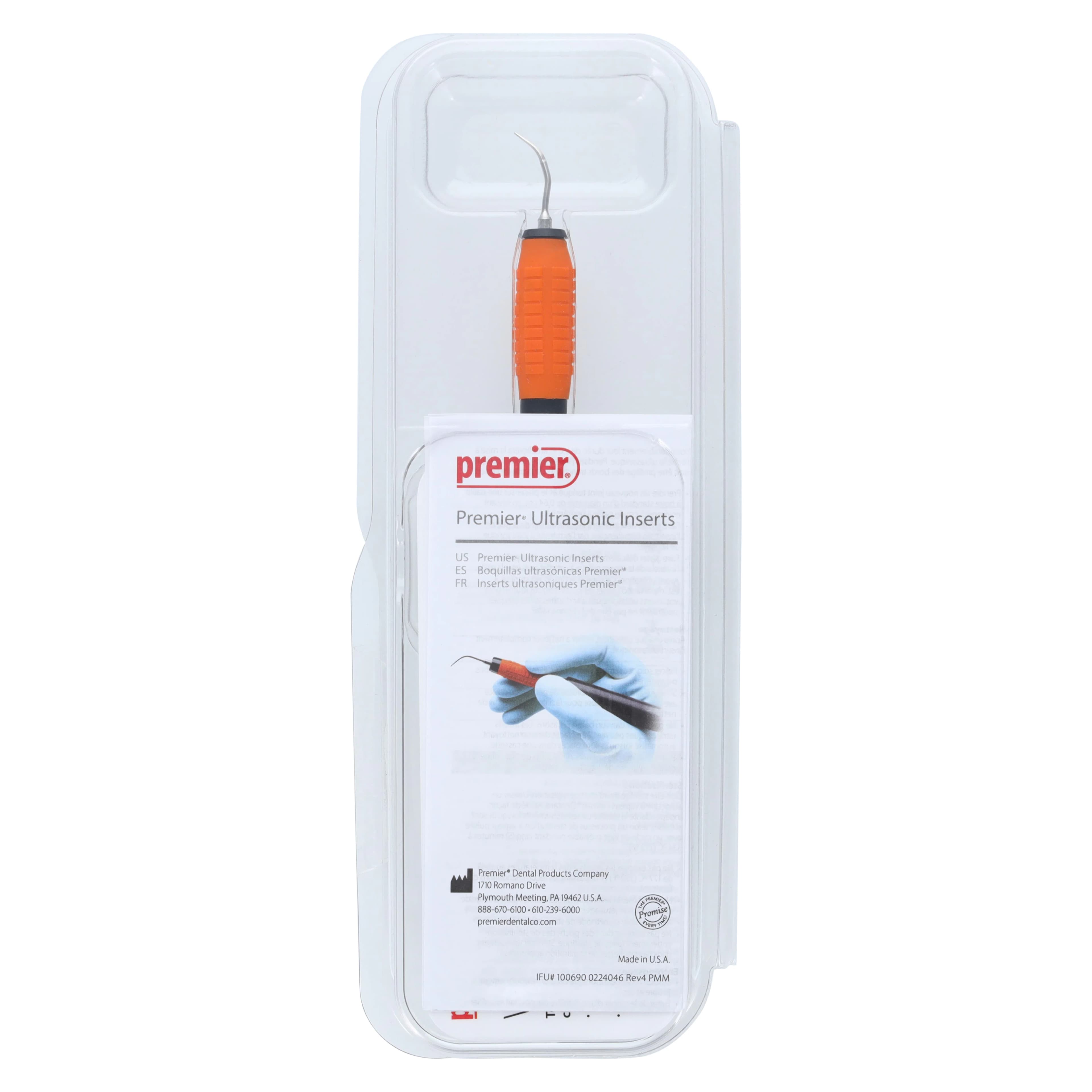 Premier Big Easy Ultrasonic Insert 25K #1000 Triple Bend, Orange, 1005305 thumbnail 6