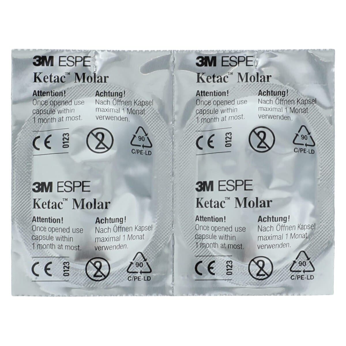3M (Solventum) Ketac-Molar Aplicap Glass Ionomer Restorative, Self-Cure, Capsule Refill, Shade A1, 50/Pk, 56430 thumbnail 3