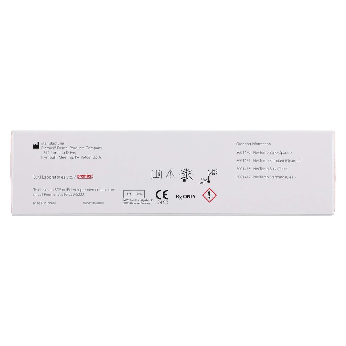 NexTemp™ Temporary Cement Standard Kit, Opaque, 5 mL Automix Syringe with 10 Mix Tips, 3001471 thumbnail 7