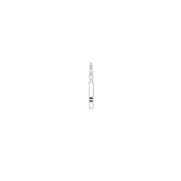 Two Striper TS2000 Diamond Bur FG, Round End Taper, #2003.7, Coarse, Green, 1.4 mm Major/0.9 mm Minor, 5/Pk, 2000037 - Diamond TS2000 FG 2003.7 5/Pk - Image 1