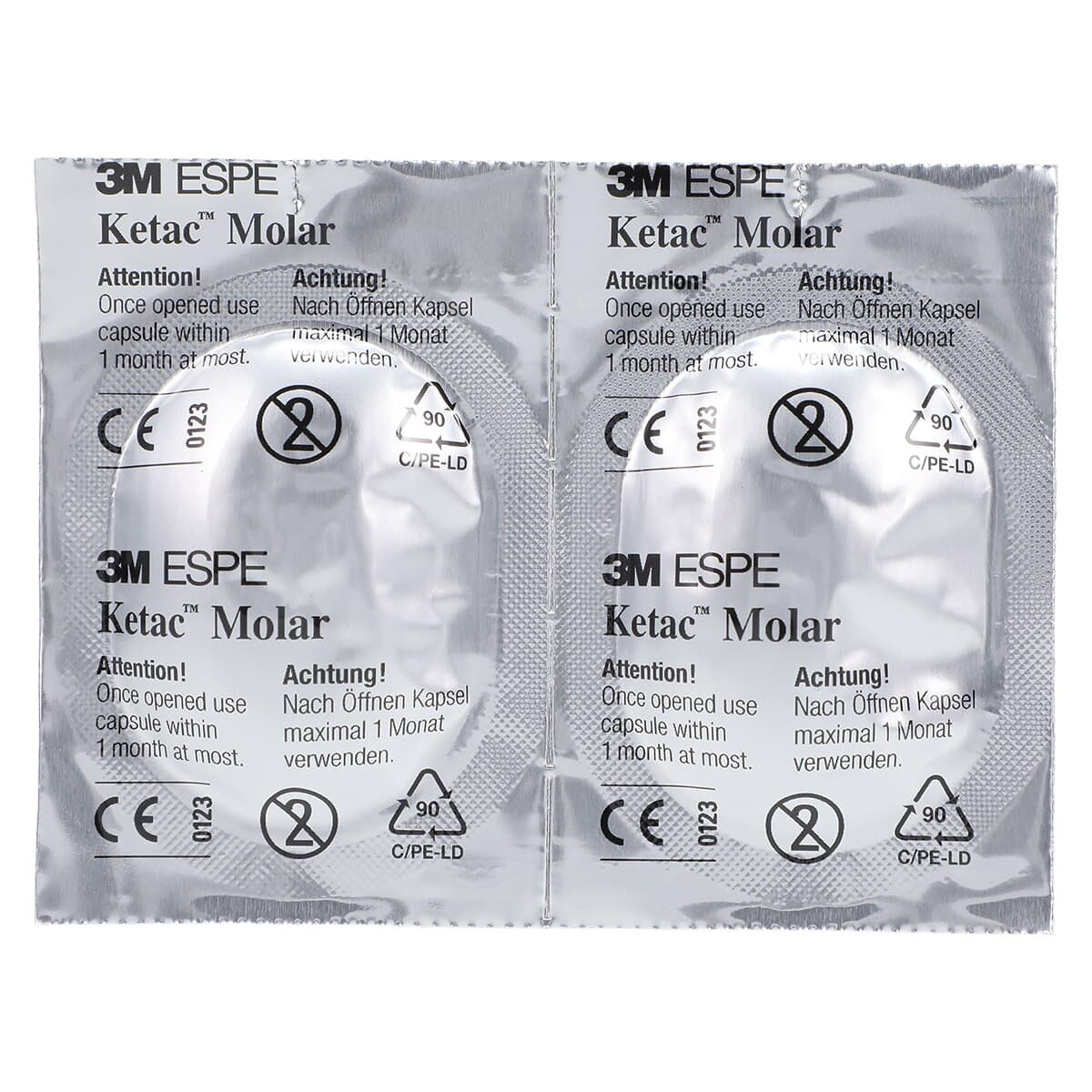 3M Ketac Molar Aplicap Glass Ionomer Restorative, Shade A3, Self-Cure, Capsule Refill, 50/Pk, 56420 thumbnail 3