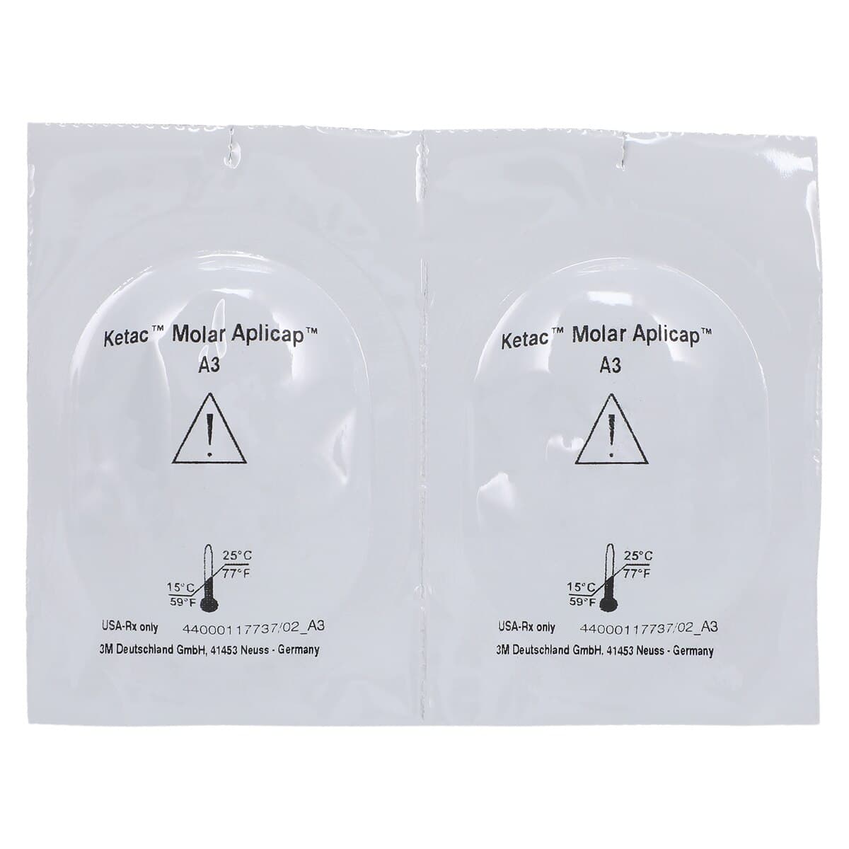 3M Ketac Molar Aplicap Glass Ionomer Restorative, Shade A3, Self-Cure, Capsule Refill, 50/Pk, 56420 thumbnail 4