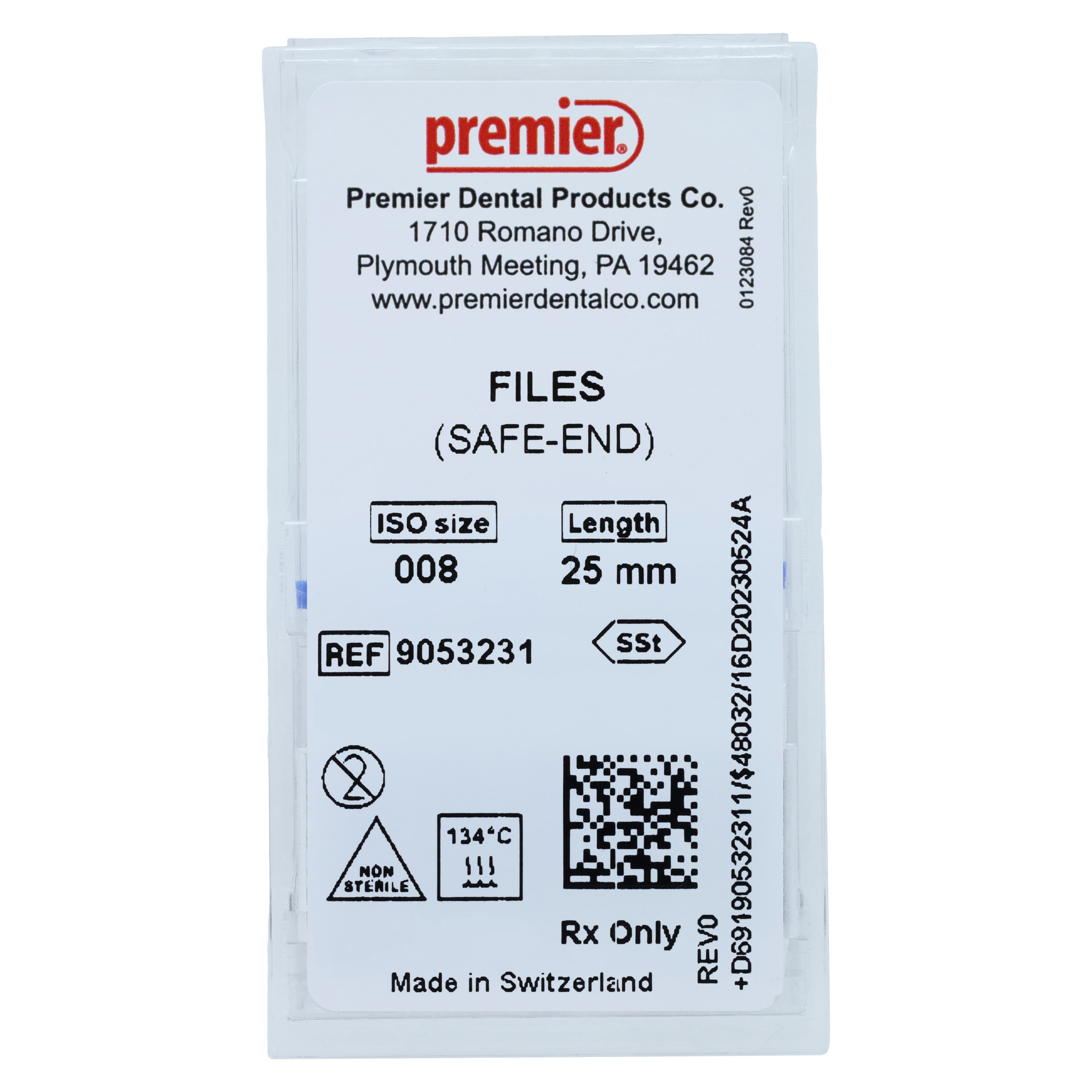 Premier K-Files 25mm #08 (Gray), Stainless Steel, 6/Pk, 9053231 thumbnail 5