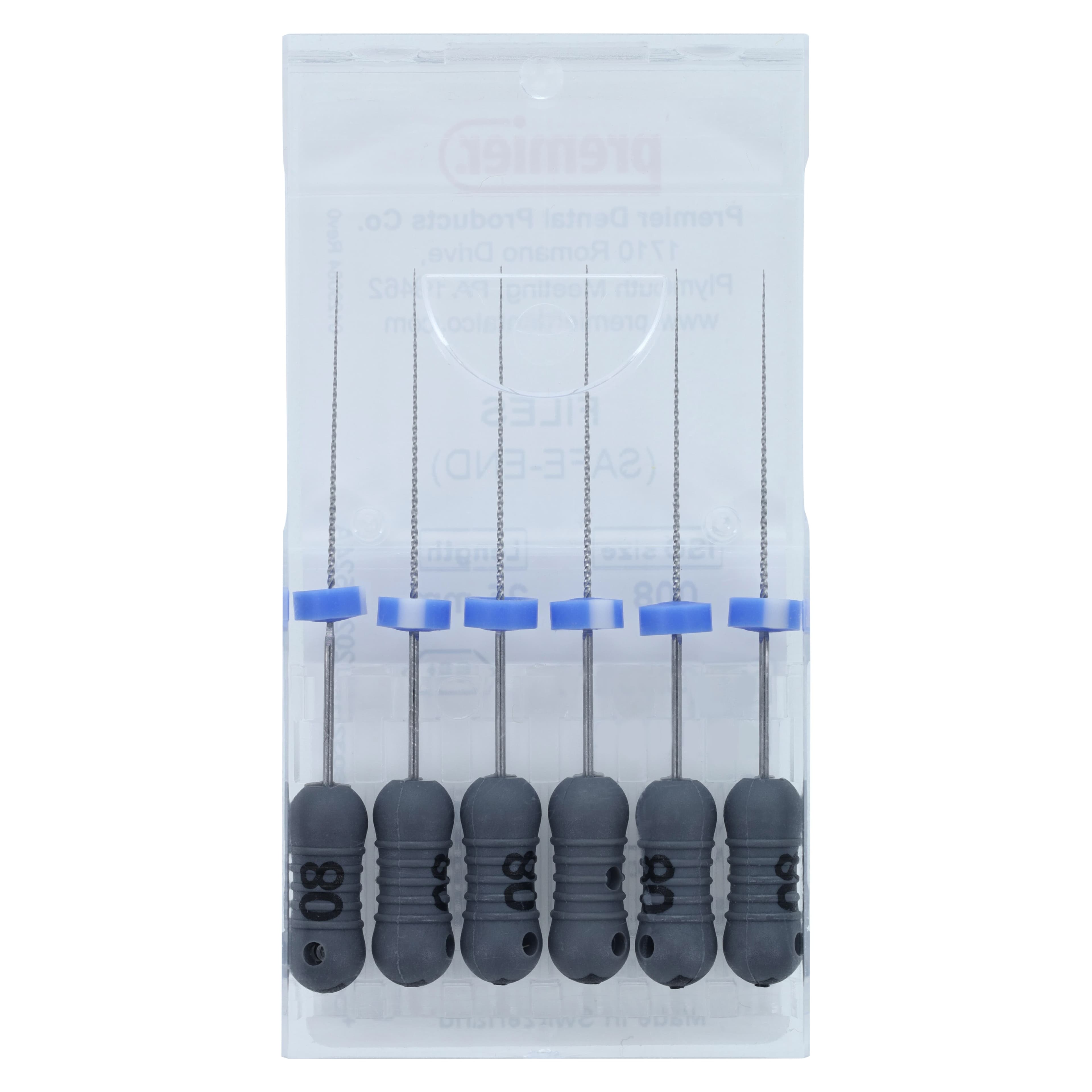 Premier K-Files 25mm #08 (Gray), Stainless Steel, 6/Pk, 9053231 thumbnail 6