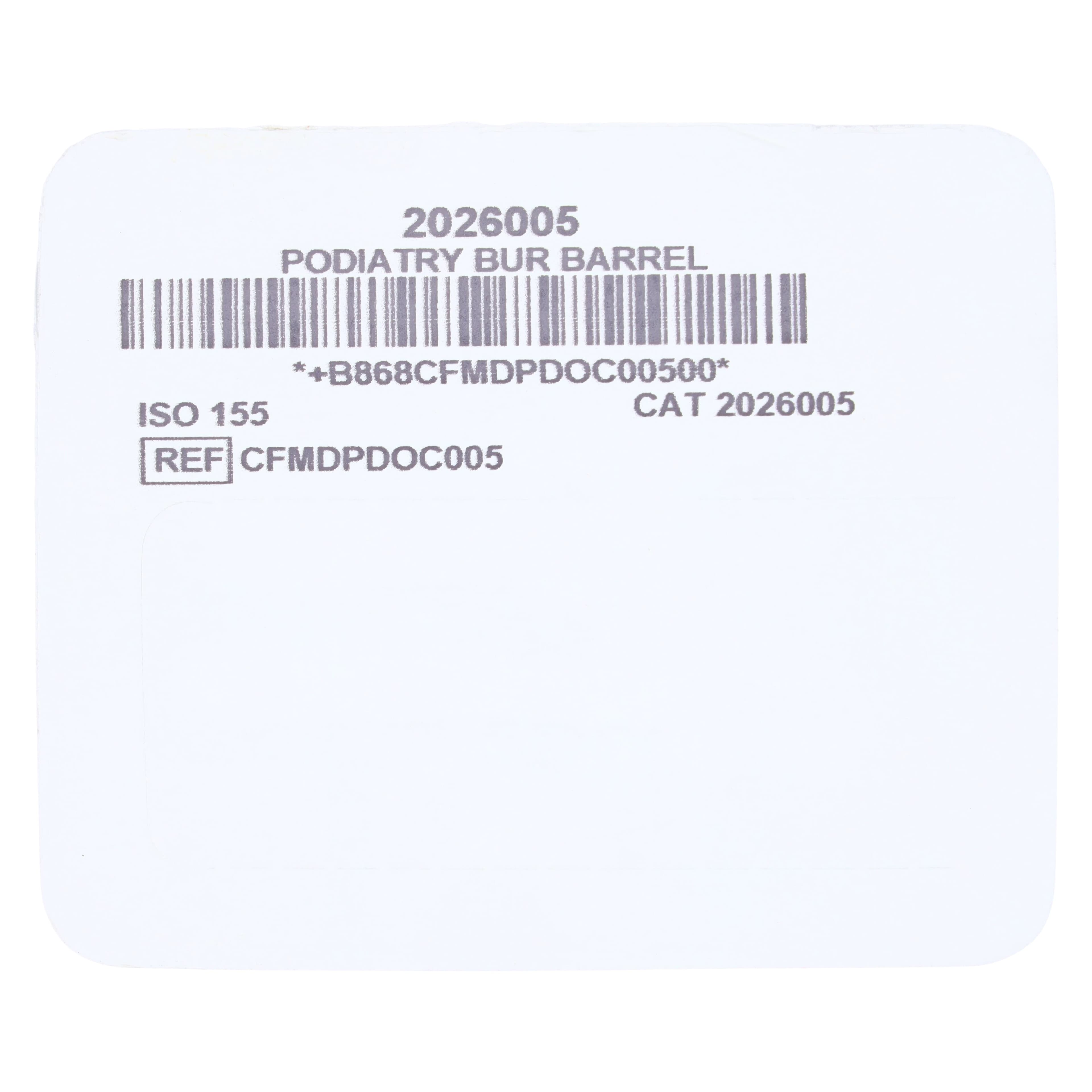 Diam Podiatry Bur SS D-2, PBS Diamond Bur, 3/32" Barrel thumbnail 2
