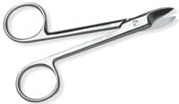 Premier Crown and Collar Scissors, Curved/Sharp, 4" (10.2 cm), Stainless Steel, 1/Pk, #9085344 - Scissor Crown Curved Sharp 4'' - Image 1