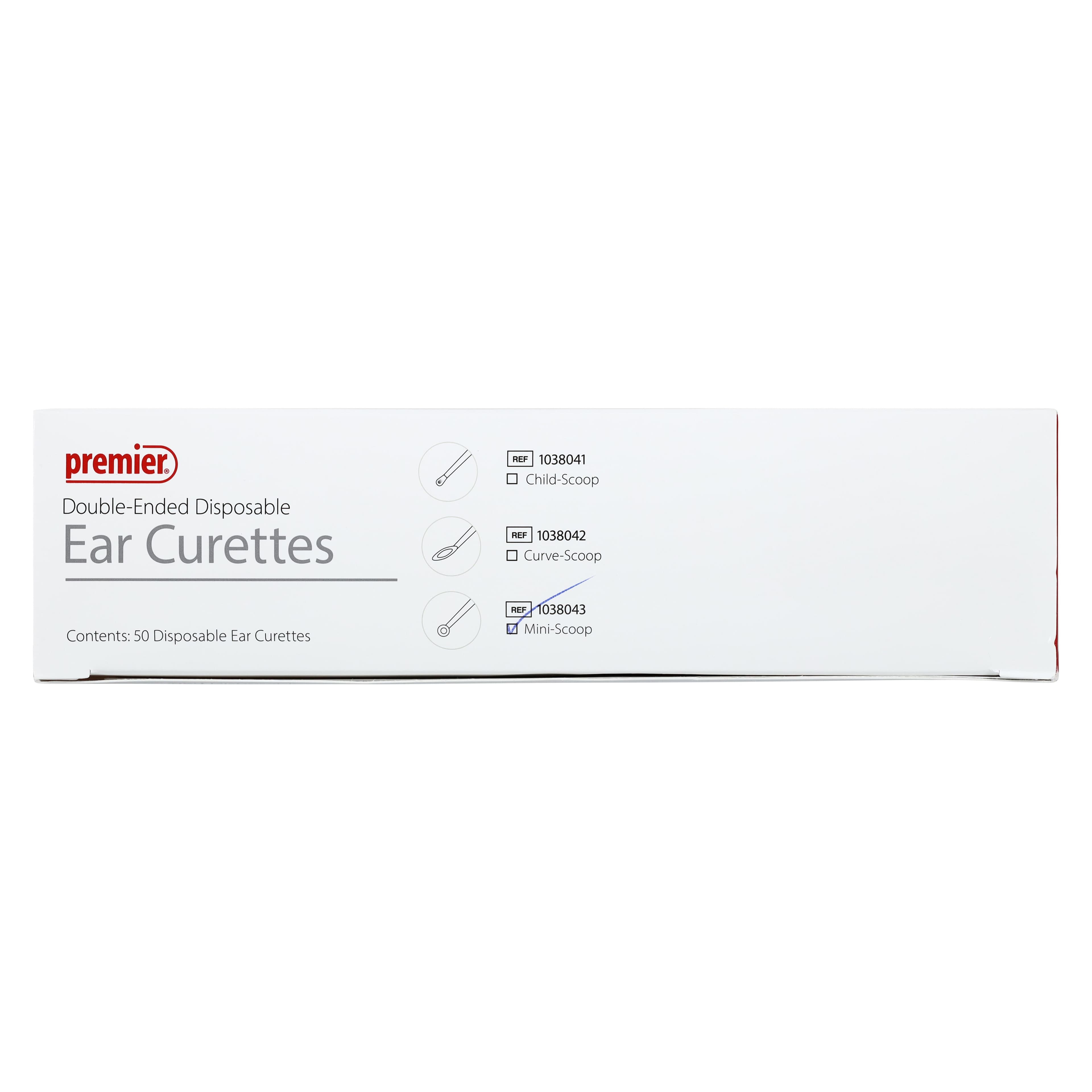 Premier Medical Ear Curette, Disposable, Plastic, Non-Sterile, White, 50/Box thumbnail 6