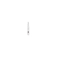 Premier Two Striper ShortCut Diamond Bur, Flame, Fine Grit, FG Short Shank, 260.8F, 5/Pkg, 2015924 - Flame, ShortCut Series, , 260.8 FS, 5/Pkg, Fine, 2015924 - Image 1