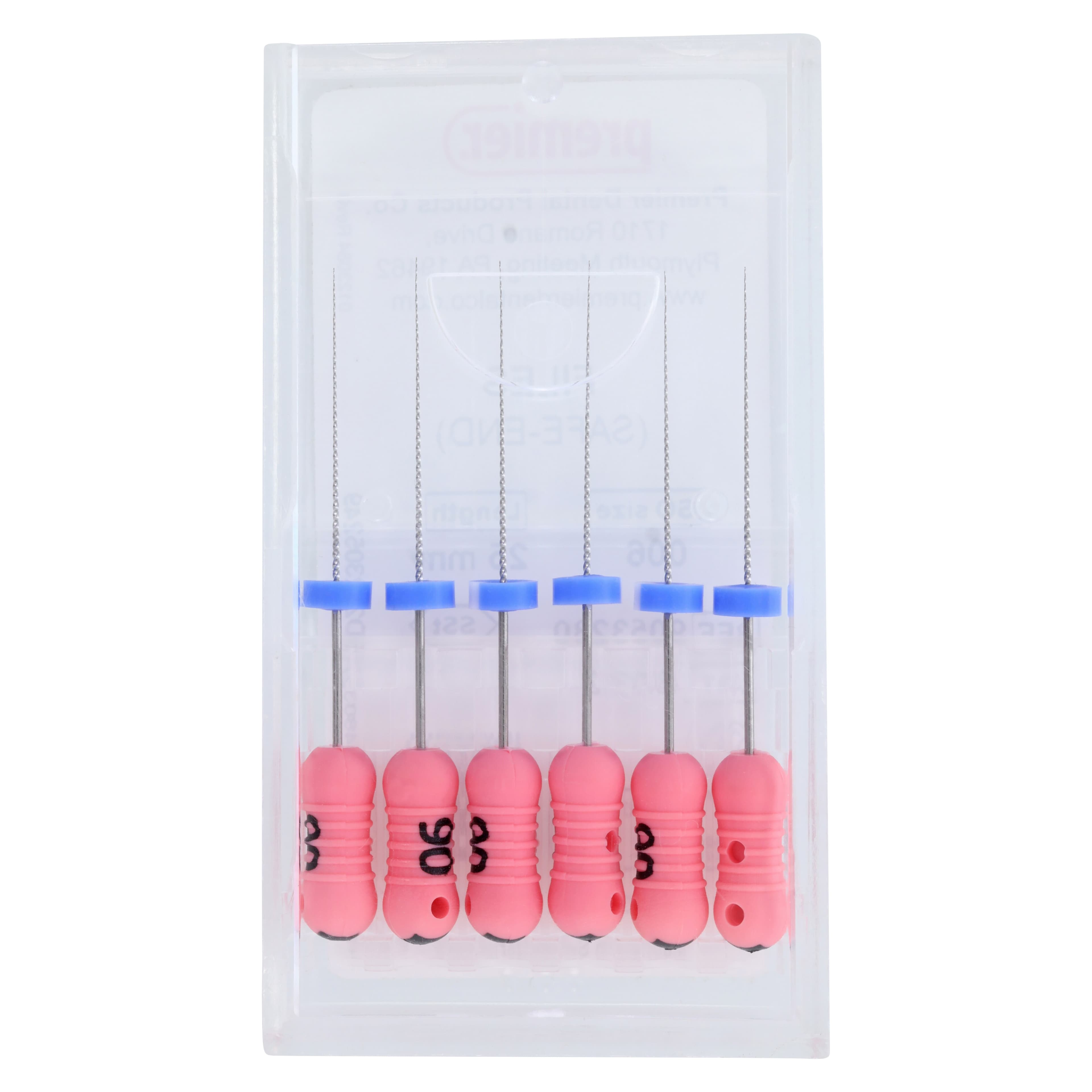 Premier K-Files, Stainless Steel, 25mm, Size #06 (Pink), 6/Pk, 9053230 thumbnail 6