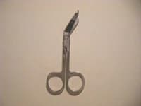 Lister Bandage Scissors, Angled 4-1/2" Chrome, Each - Lister Bandage Scissor Chrome - Image 1