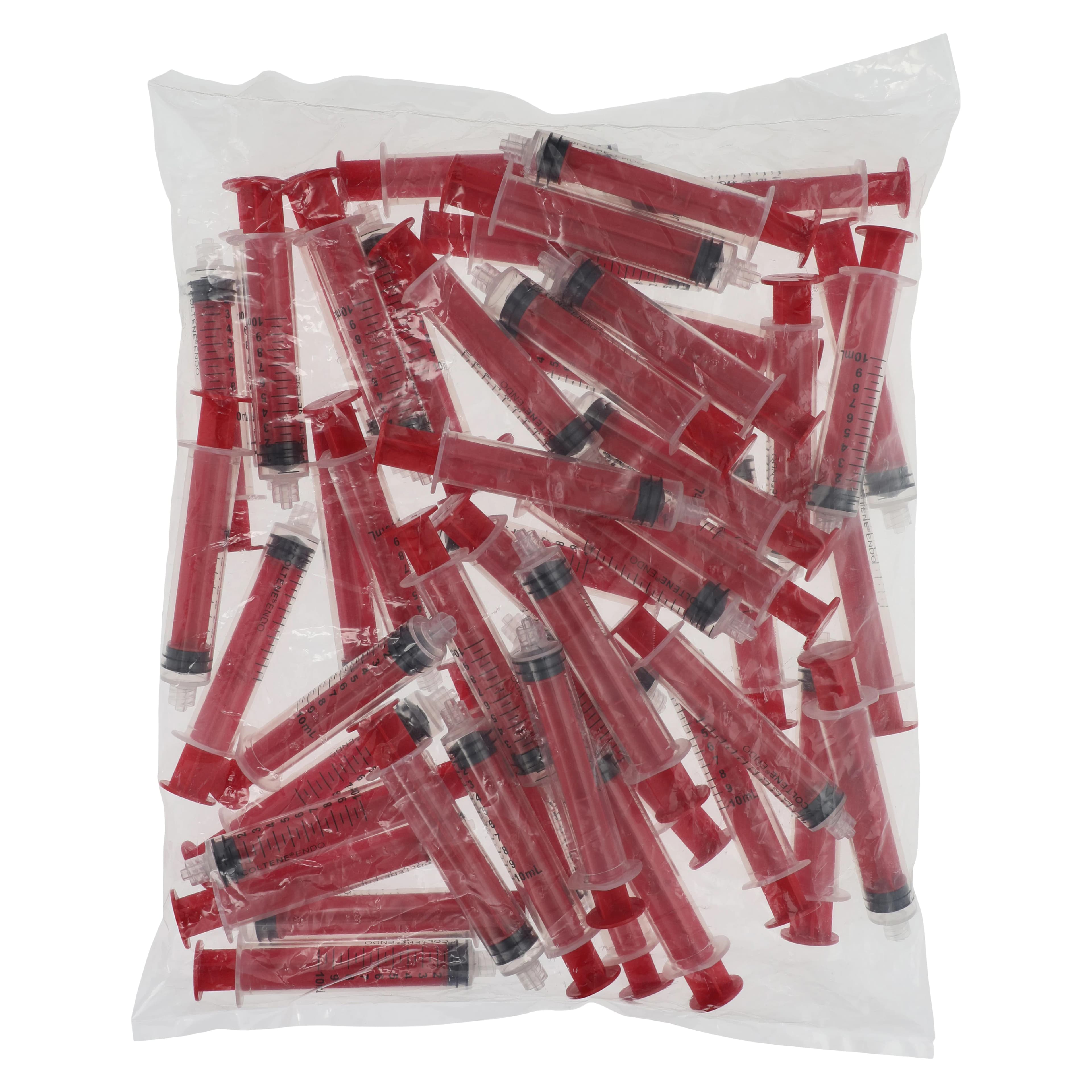 CanalPro Color Luer Lock Syringe, 10 mL, Red, Latex-Free, Disposable, 50/Box, 60011173 thumbnail 4