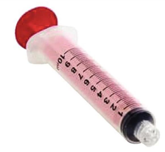 CanalPro Color Luer Lock Syringe, 10 mL, Red, Latex-Free, Disposable, 50/Box, 60011173 - CanalPro™ Red Luer Lock Color Syringe 10ml Pack of 50 - Image 1