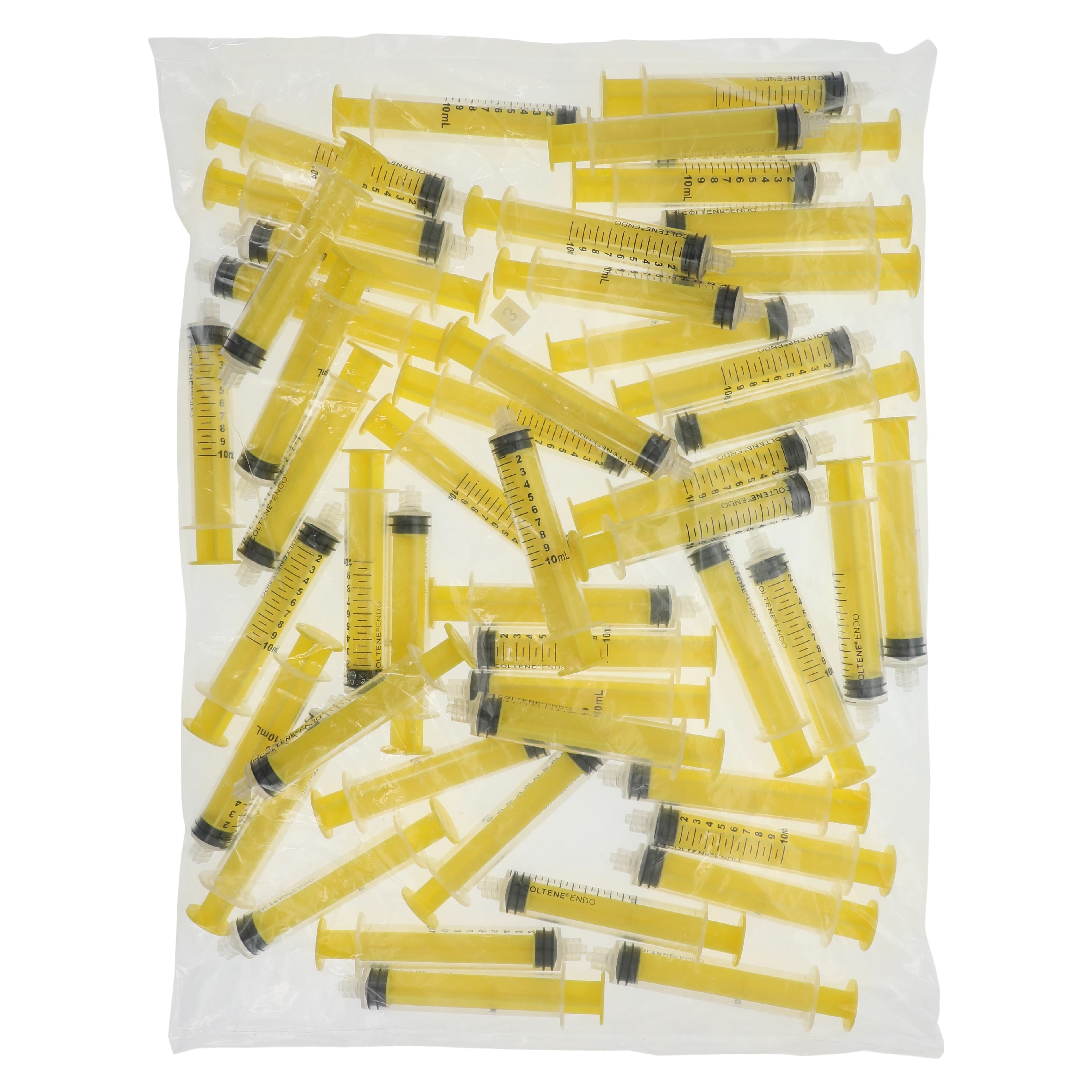 CanalPro Color Luer Lock Syringe, 10 mL, Yellow, Latex-Free, Disposable, 50/Box, 60011175 thumbnail 4