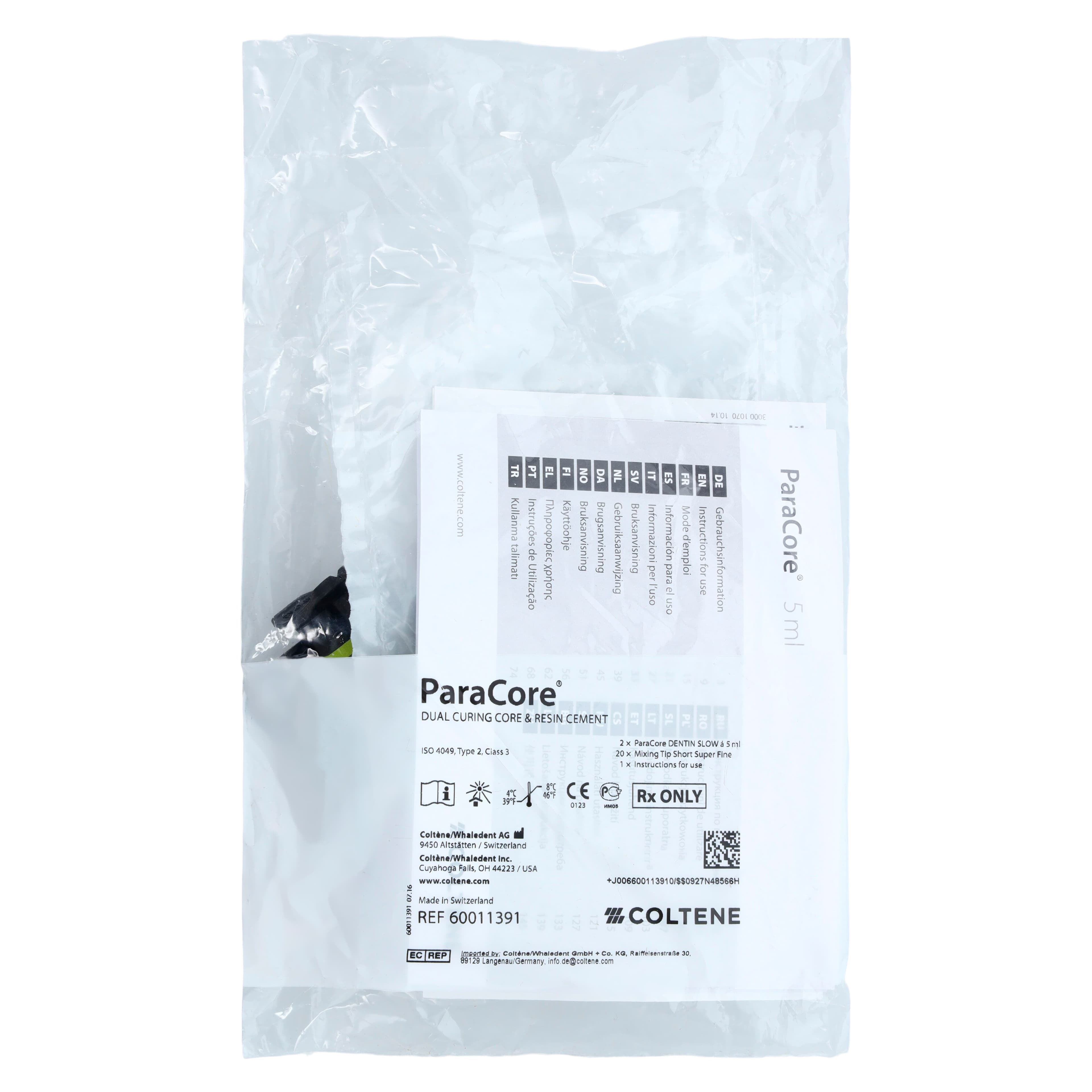 ParaCore Automix Dual-Cure Core Build-Up Material, Dentin Shade, Slow Set, 5 mL Syringe Refill, 2/Pk, 60011391 thumbnail 5