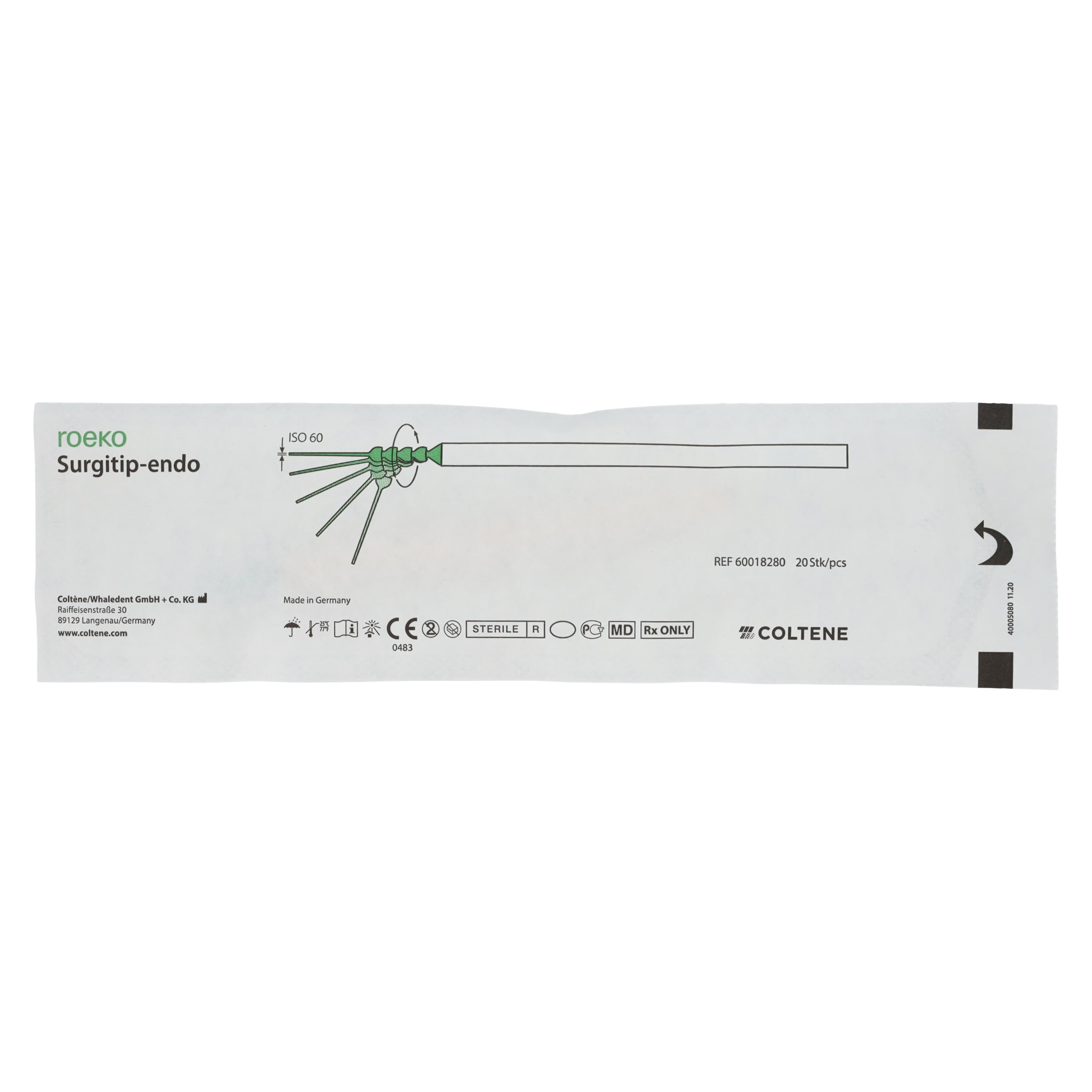 ROEKO Surgitip-Endo Aspirating Tips, Sterile, ISO 60, 0.35 mm, 20/Pk, 60018280 thumbnail 3