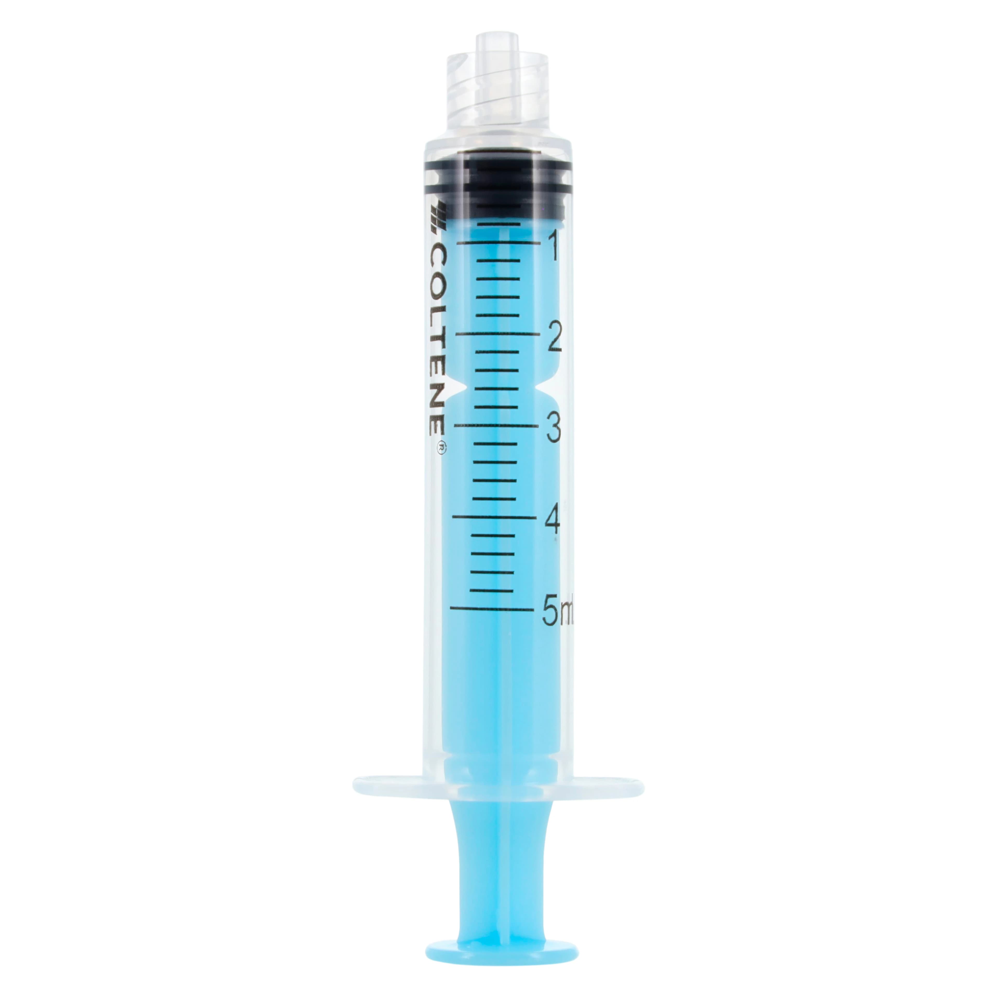 CanalPro Color Syringes, Luer Lock, 5 mL, Blue, Disposable, Latex-Free, 50/Pk, 60019322 thumbnail 3