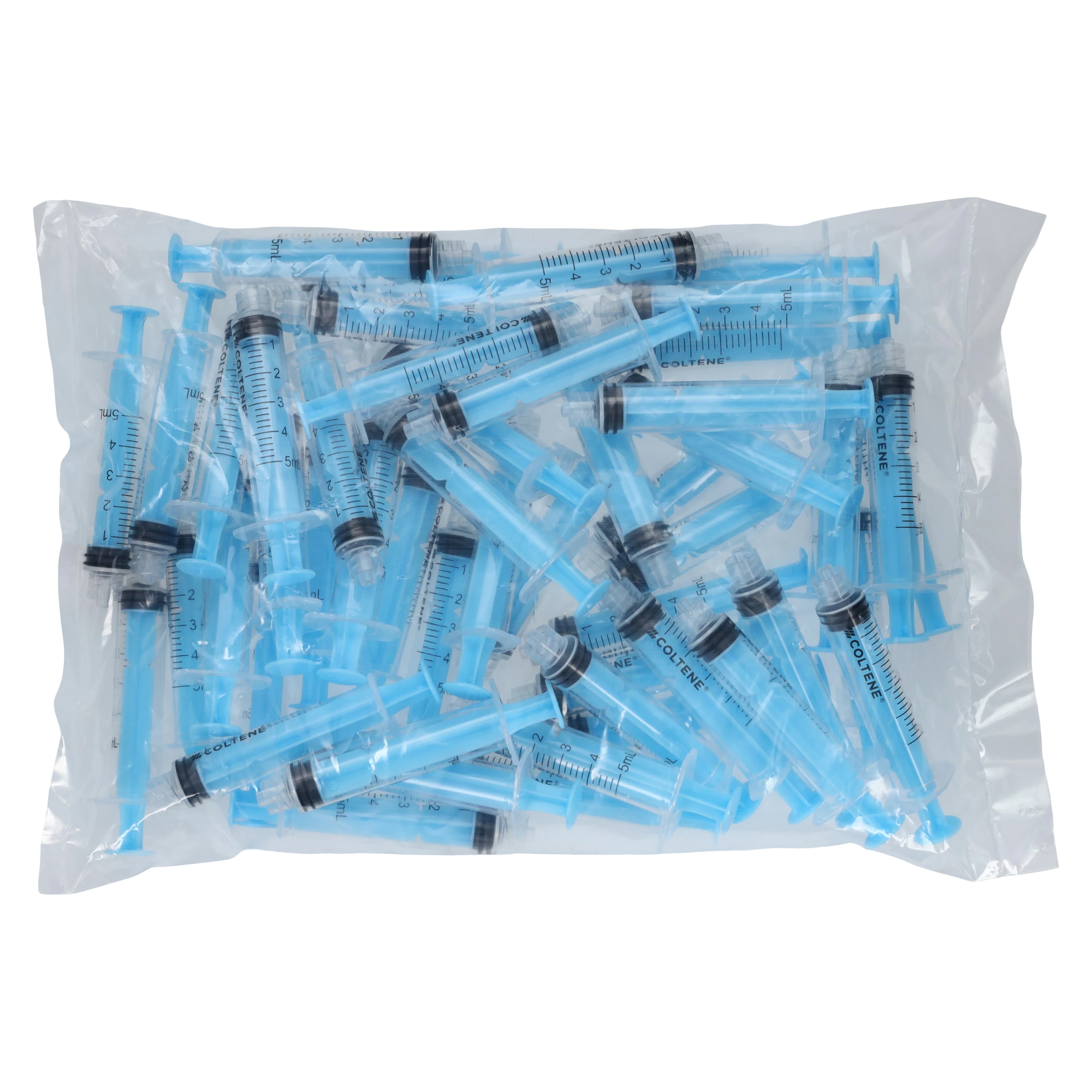 CanalPro Color Syringes, Luer Lock, 5 mL, Blue, Disposable, Latex-Free, 50/Pk, 60019322 thumbnail 4