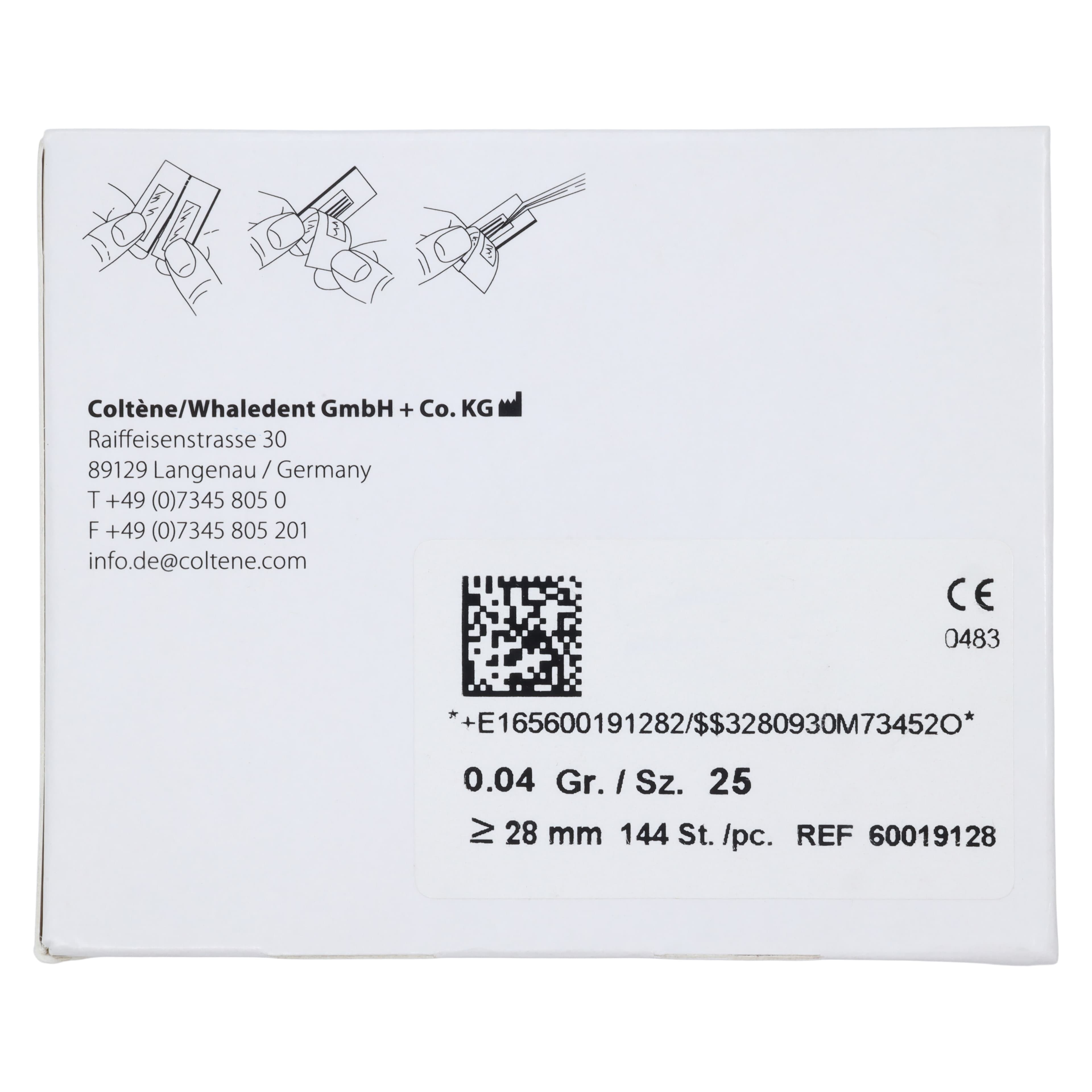 Hygenic Greater Taper Absorbent Paper Points, .04 Taper, Size #25, Red, Sterile, 144/Box (WDT-60019128) thumbnail 2